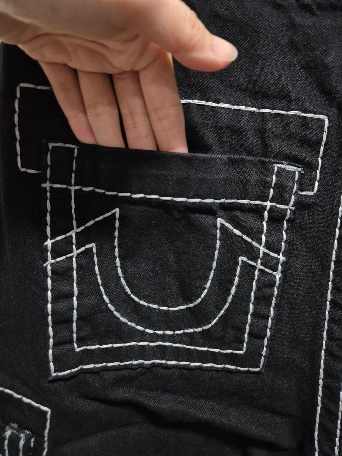 (타임세일)(새상품)트루릴리젼 카고 블랙 데님 상품이미지8