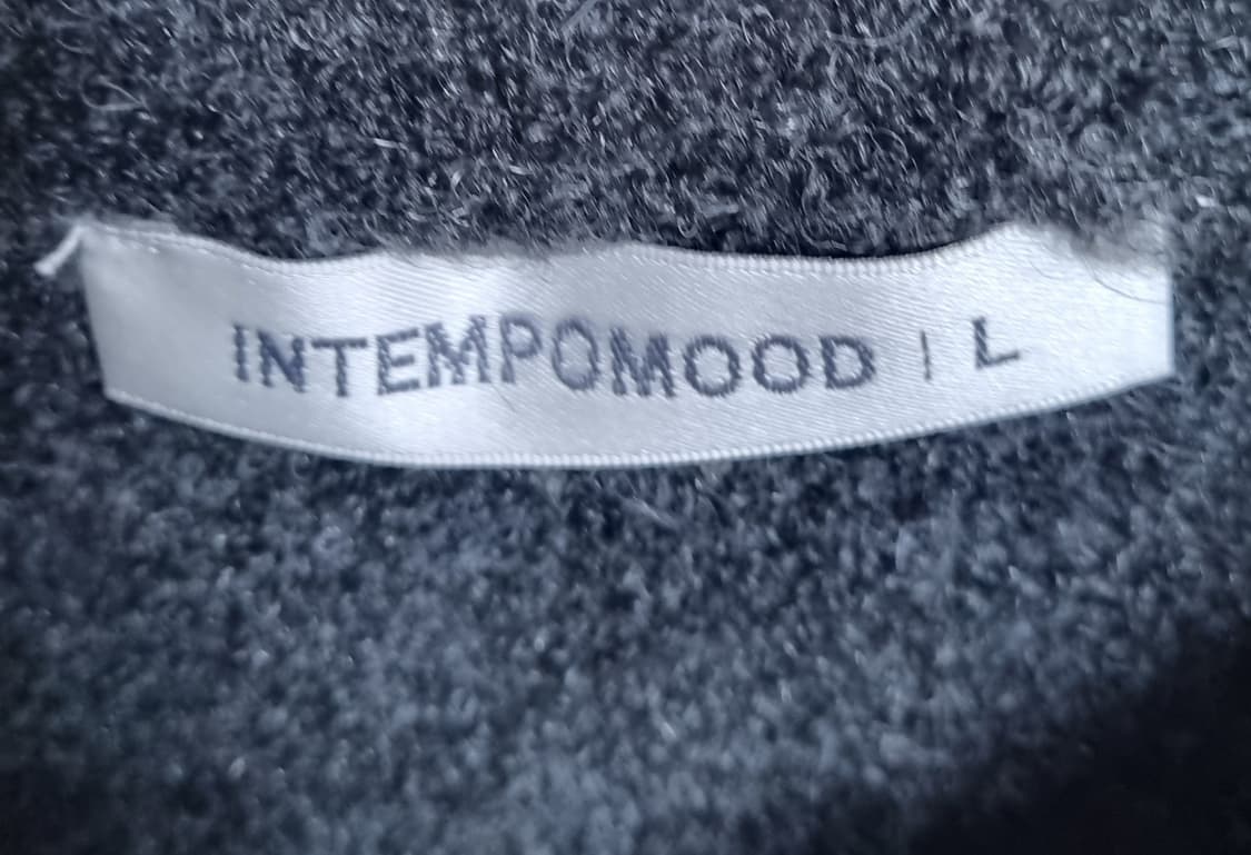 L ) 인템포무드 다크그레이 헤어리 니트 상품이미지3