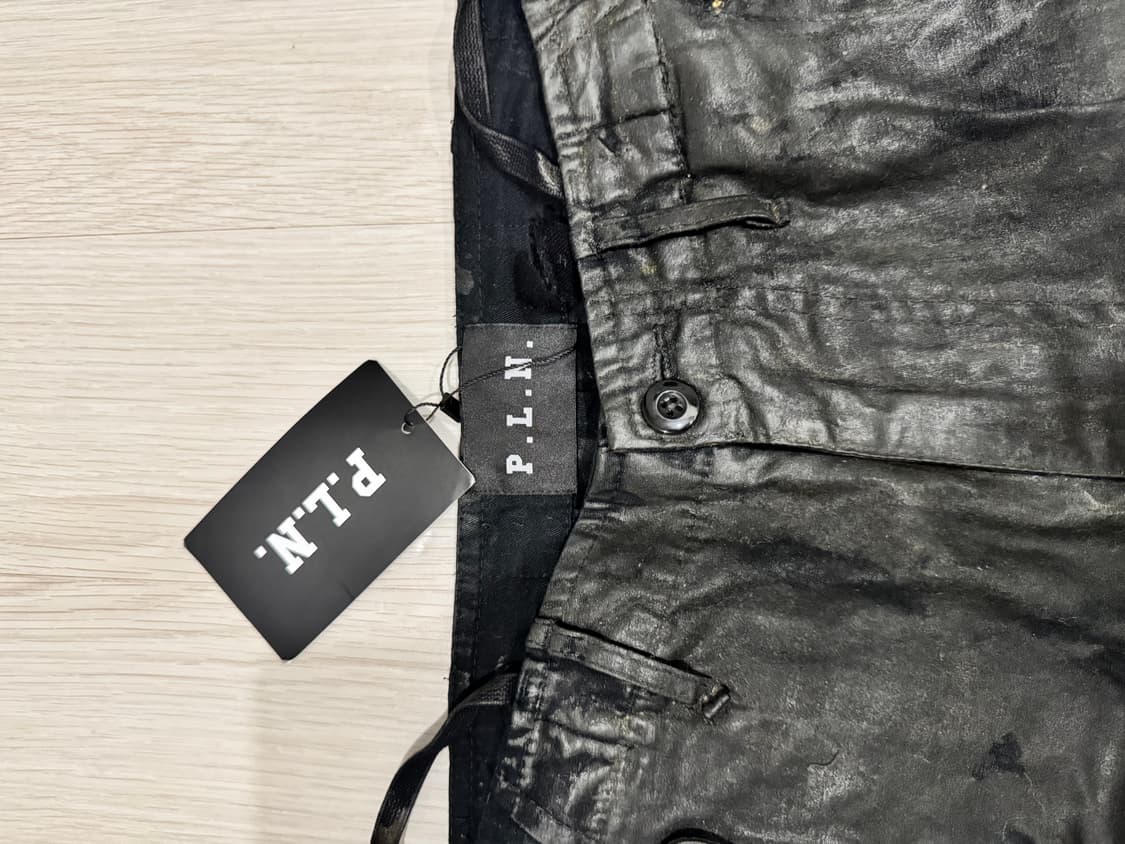 (M) pln 오일스킨 카고 팬츠 상품이미지3