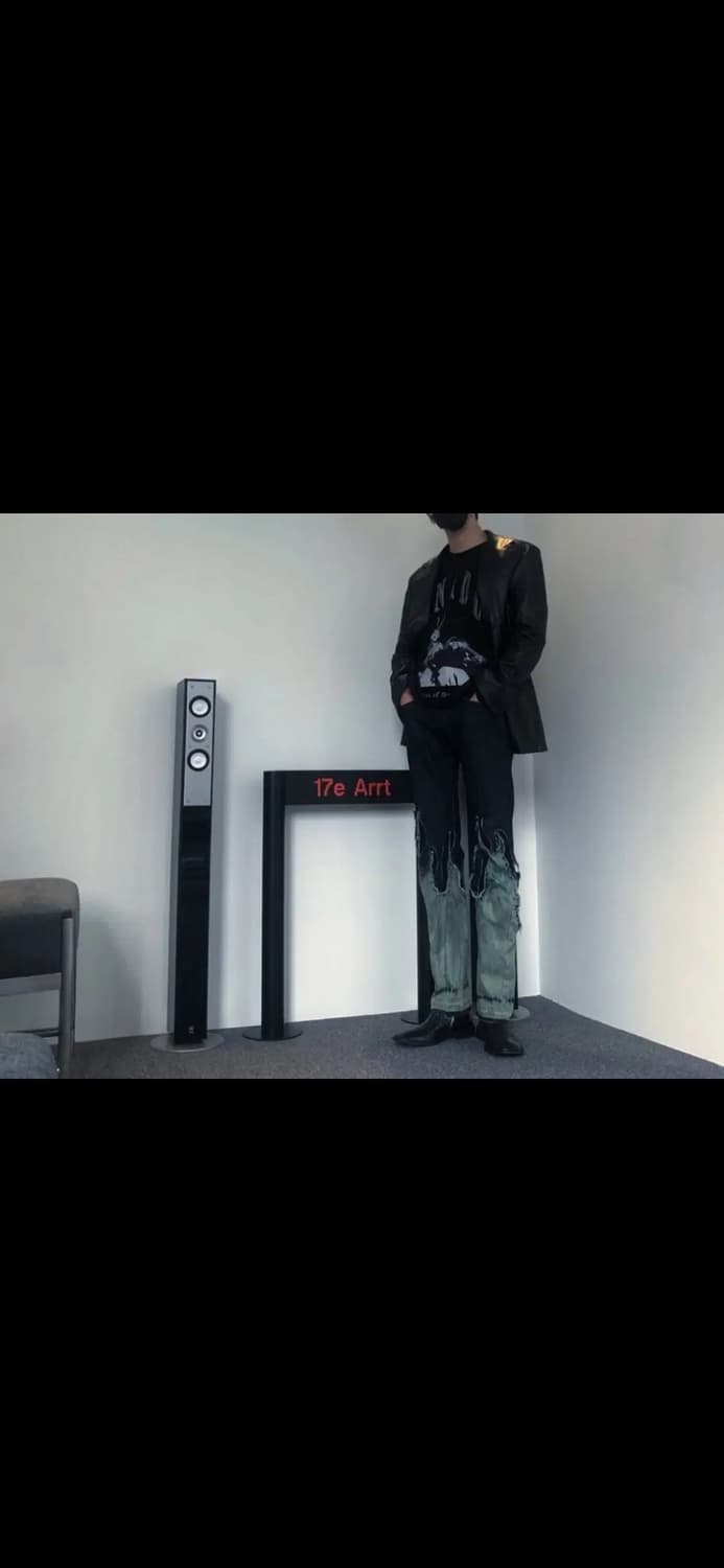 오버핏 가죽 블레이저 상품이미지1