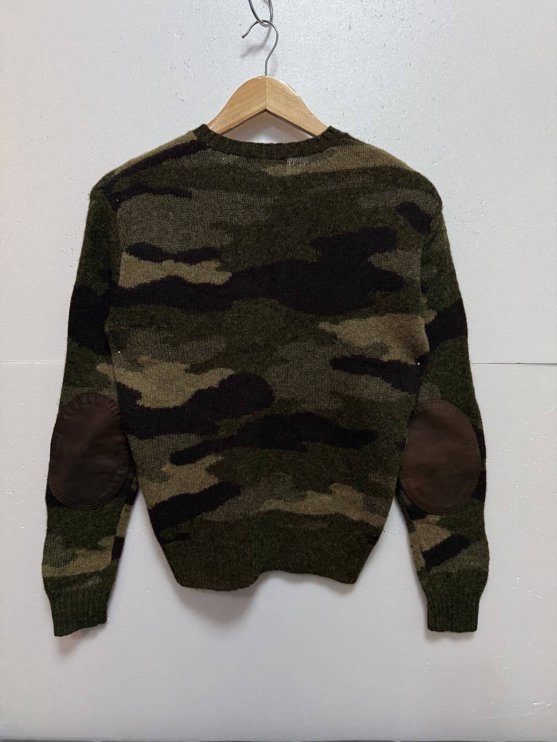 폴로 랄프로렌 엘보패치 카모플라쥬 울 니트 XS 상품이미지3