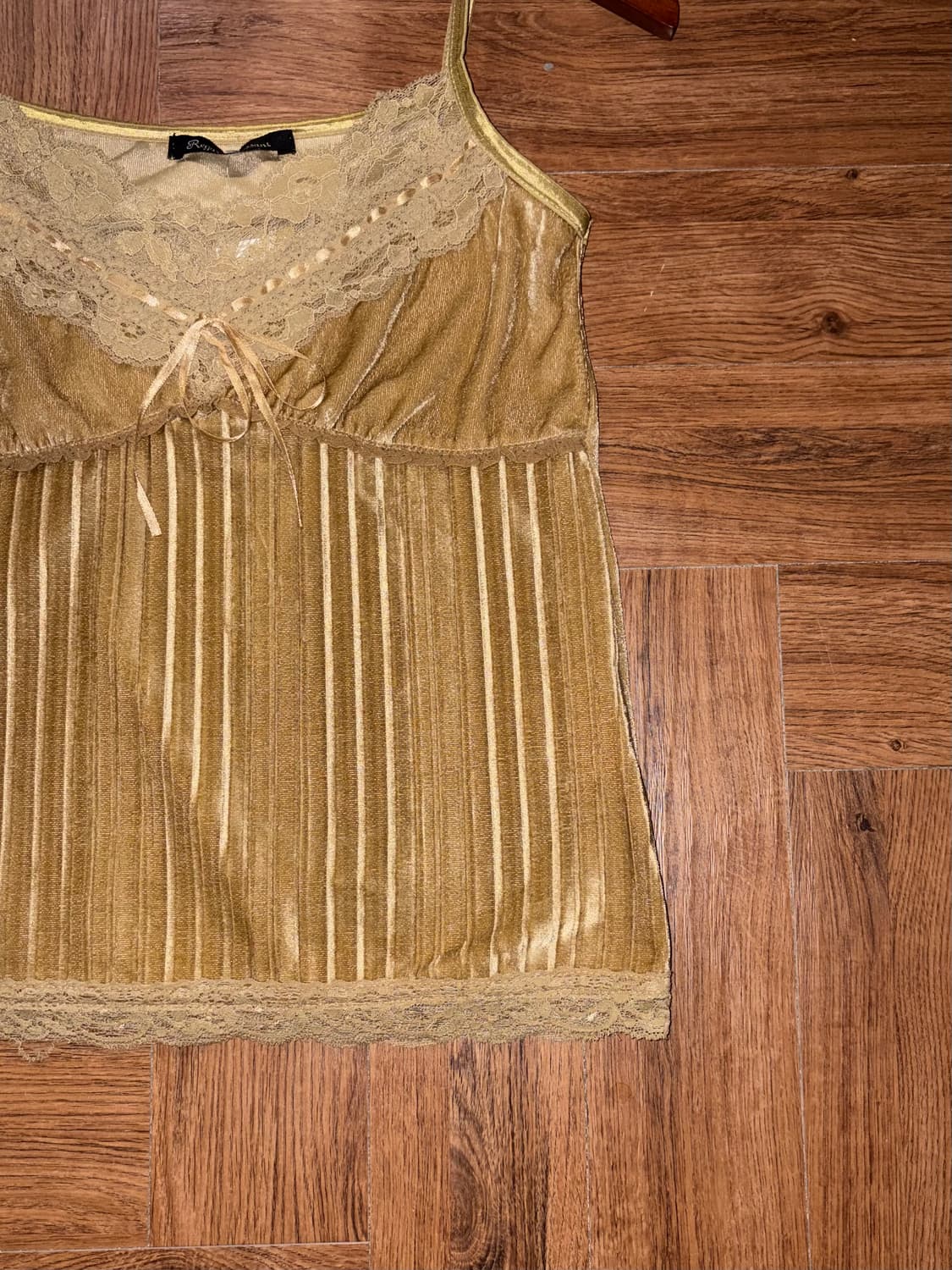 일본빈티지 벨벳 레이스 슬리브리스 상품이미지6