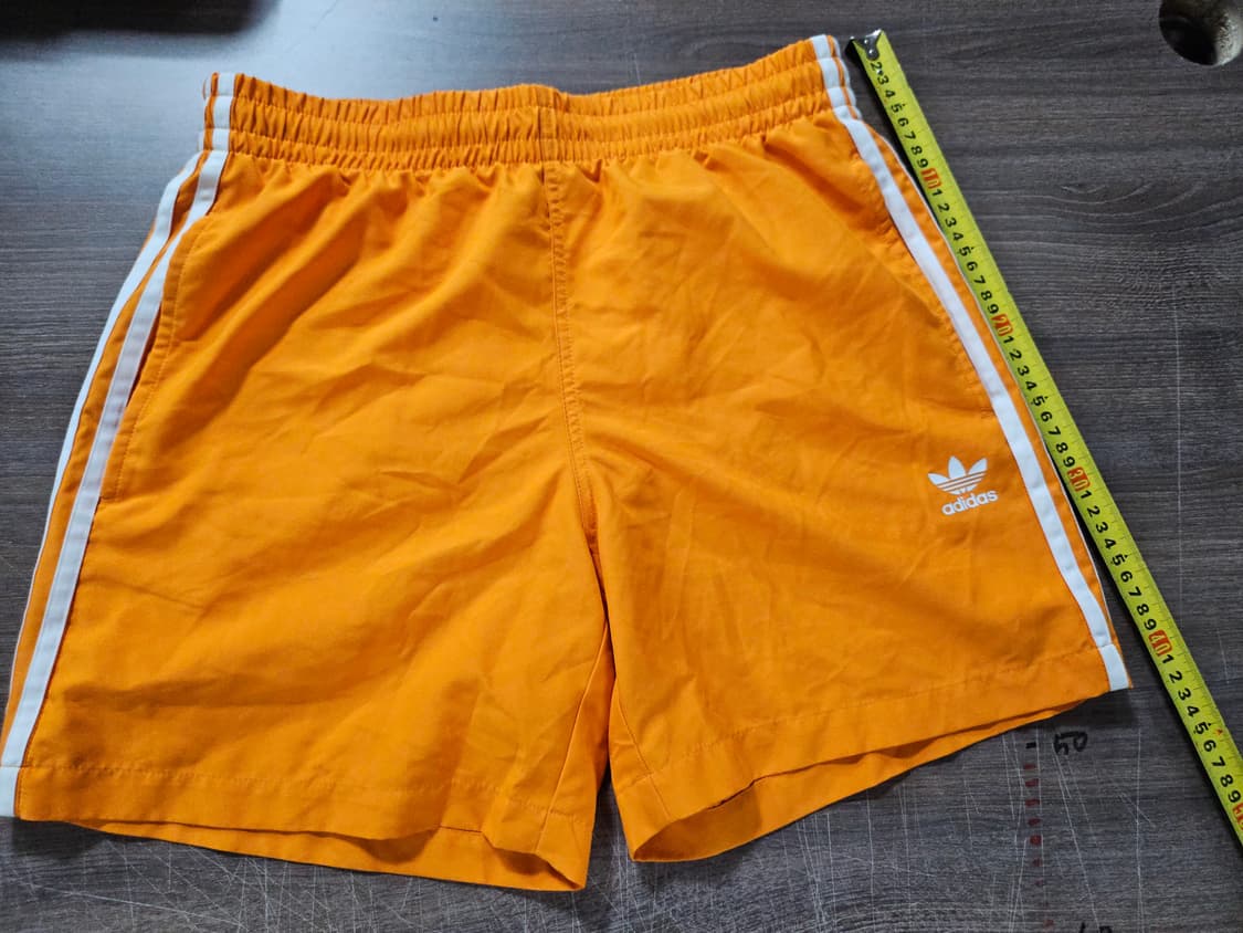 아디다스(adidas) 오리지널 삼선 스윔 쇼츠 오렌지 M 상품이미지2