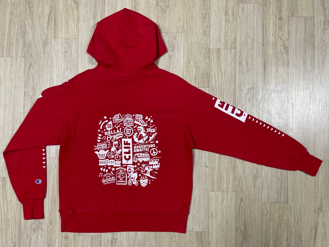 105) 00's 챔피온X클리프바 리버스위브 후드티 상품이미지3