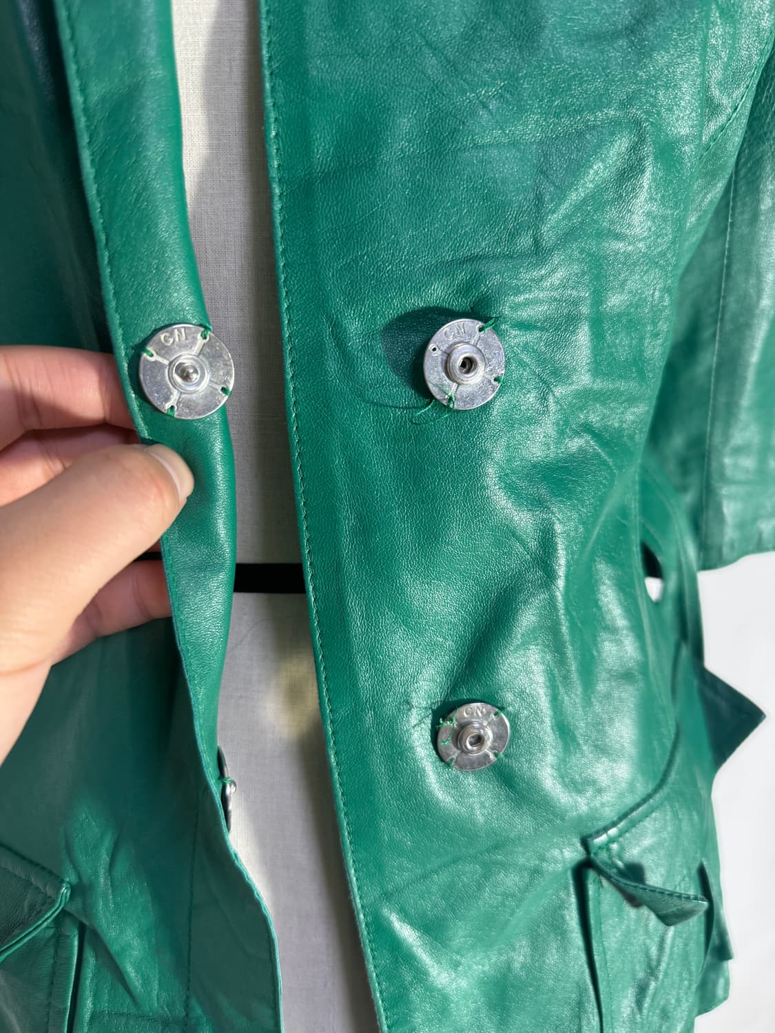 코스튬 내셔널 양가죽 벨티드 자켓 itlay 상품이미지7