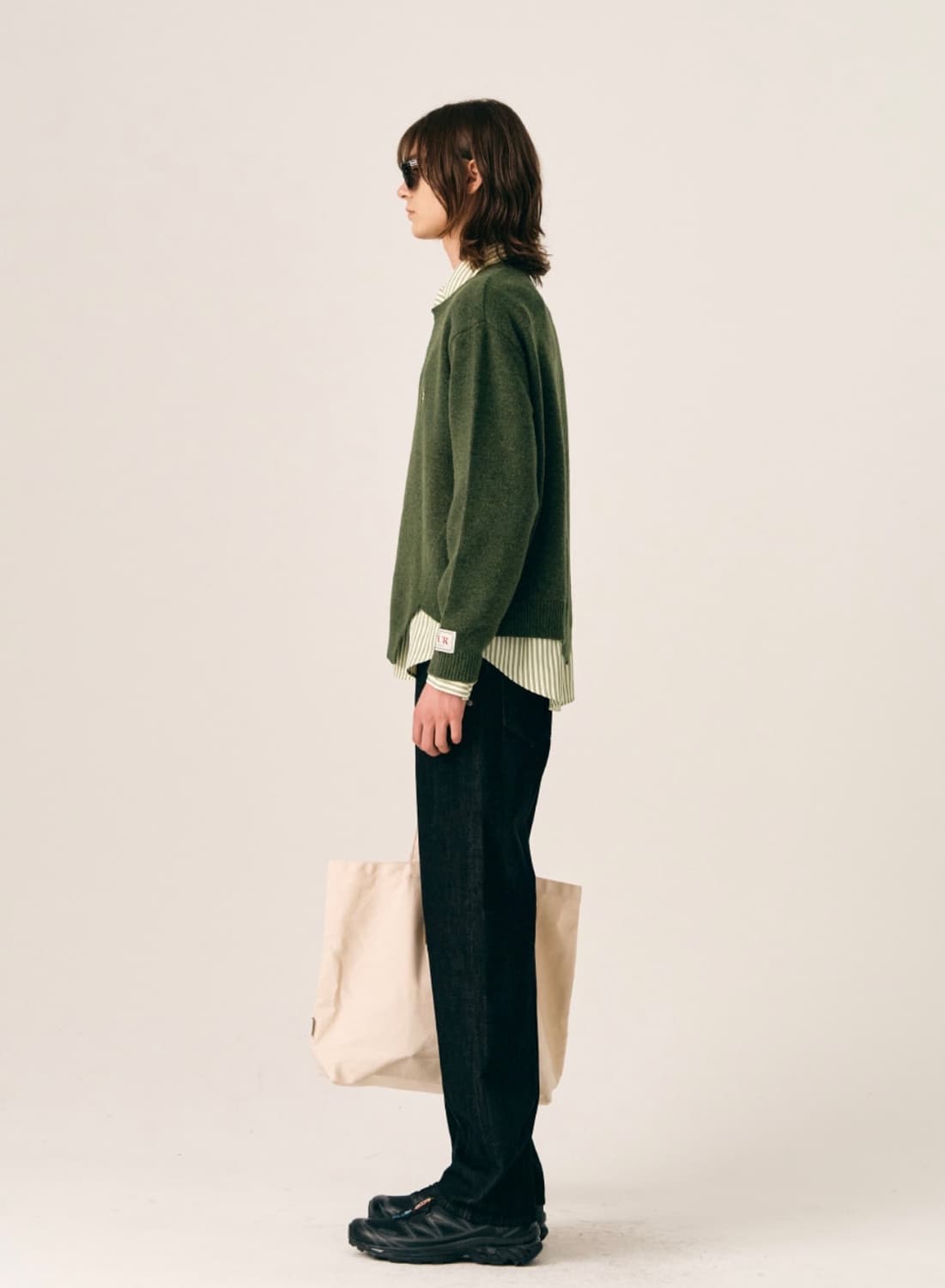 [새상품] 세터 더블린 언발라스 캐시미어 블렌드 니트 올리브 그린 상품이미지4