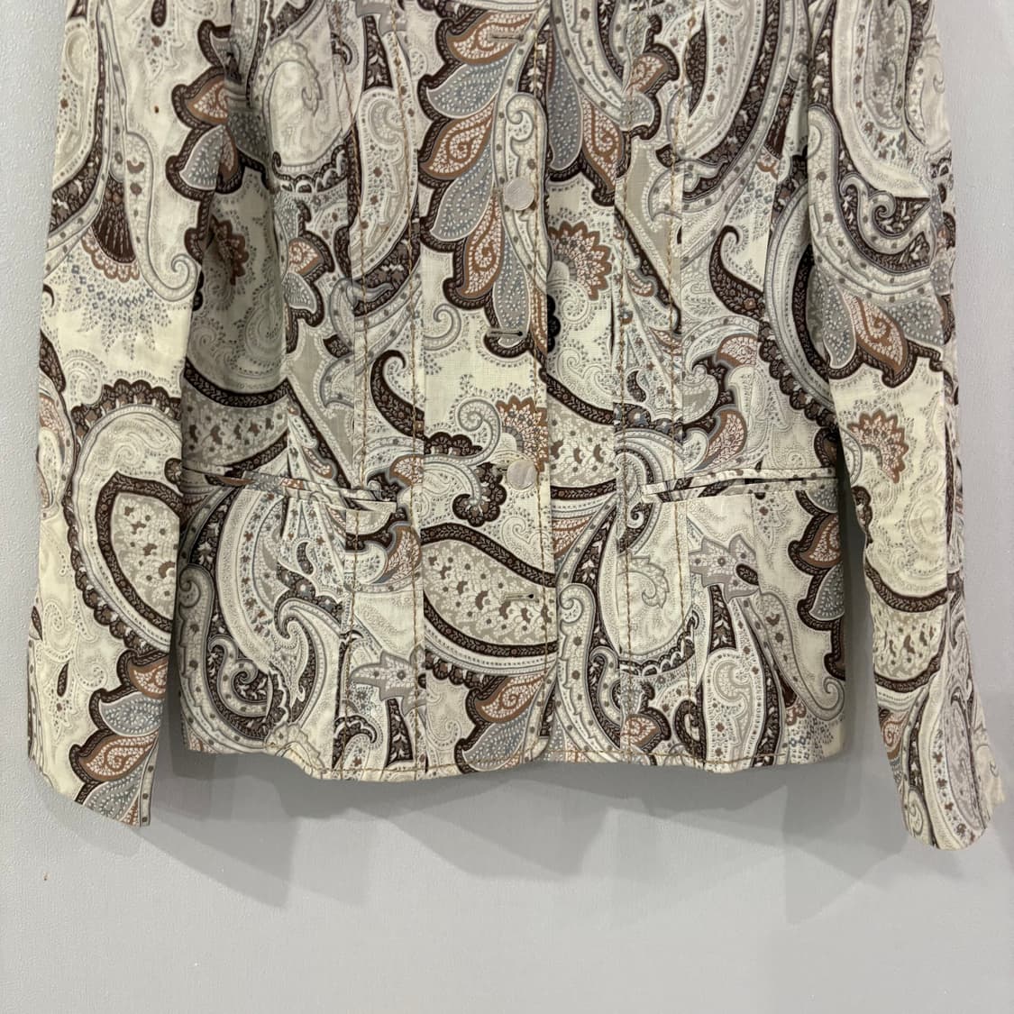 닥스 페이즐리 패턴 자켓 아이보리 88-160 상품이미지2