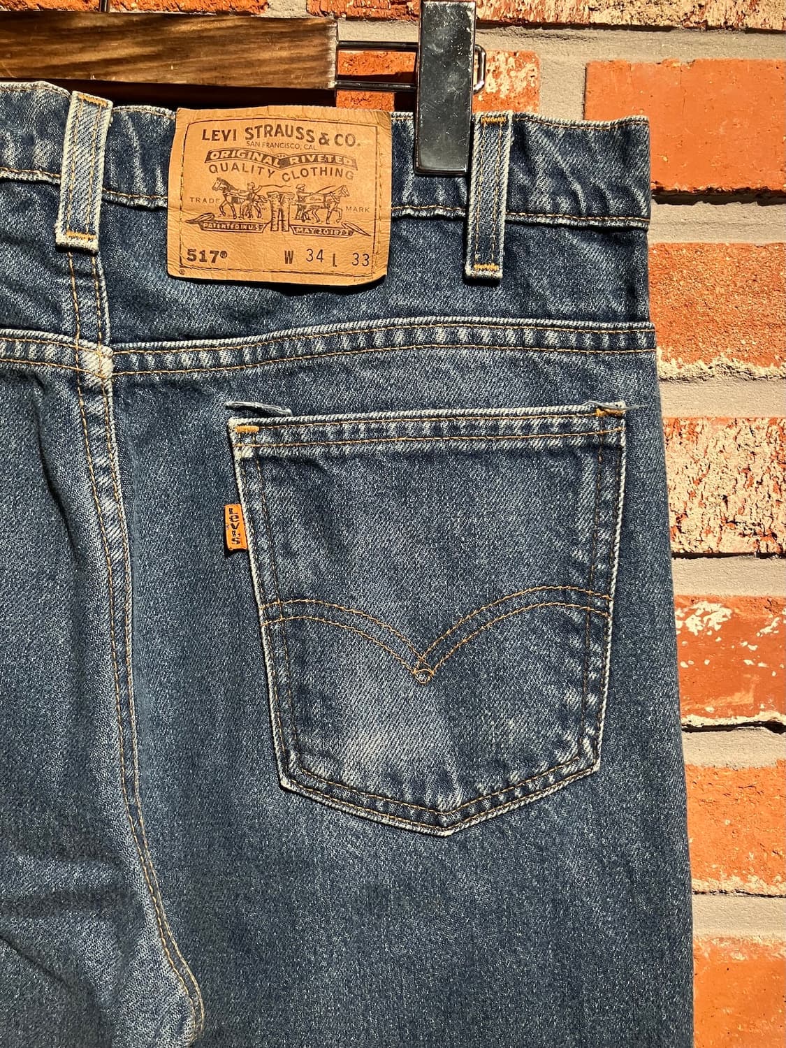 90s USA 빈티지 리바이스 517 부츠컷 데님 팬츠 상품이미지6