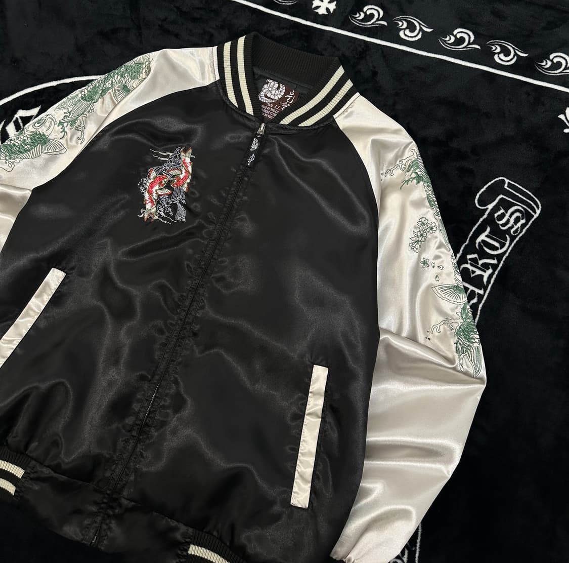 japanese vintage y2k  새틴스카잔 L  상품이미지2