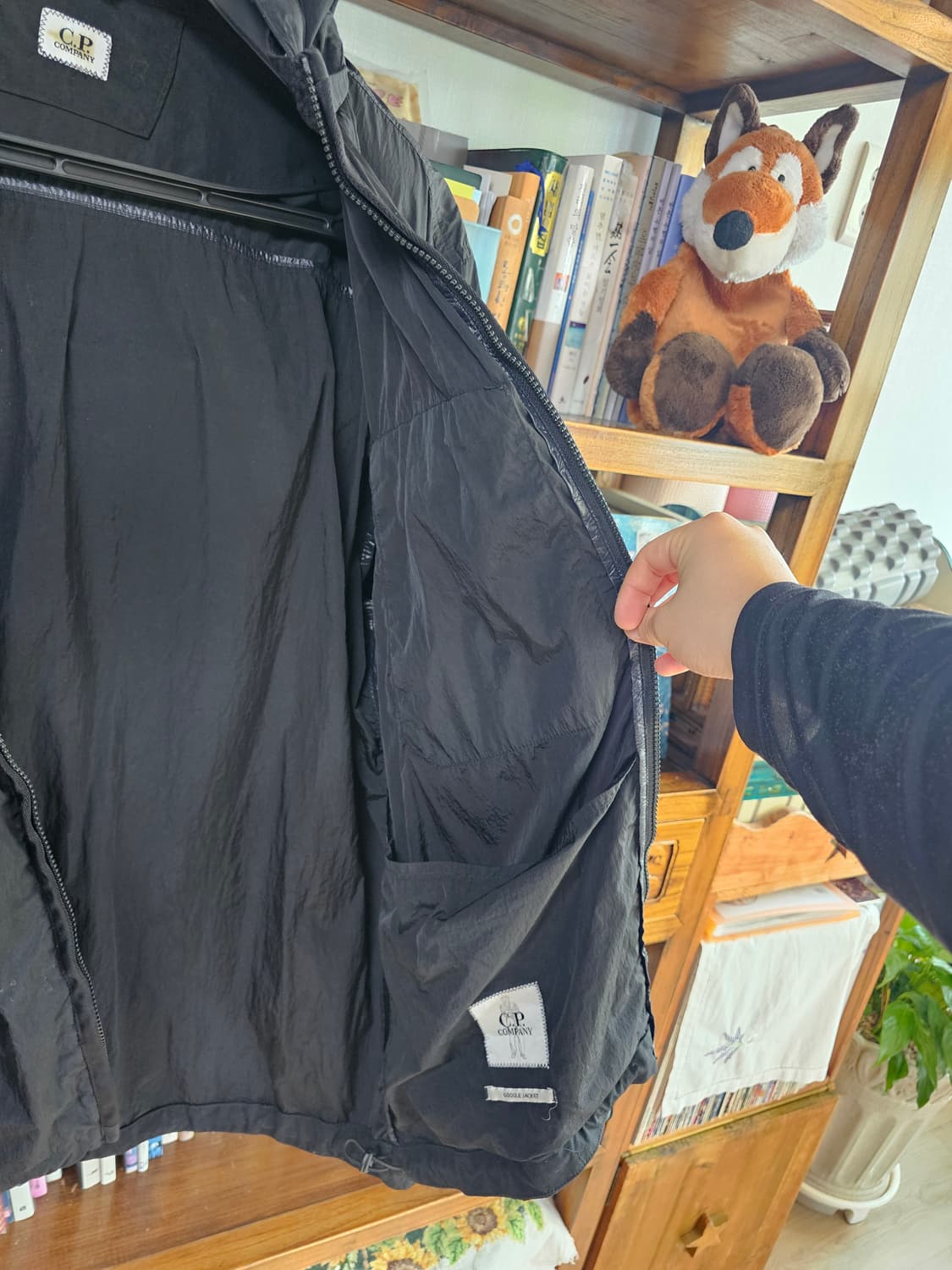 xxl 나일론 씨피 CP컴퍼니 고글 나일론 바람막이 자켓 블 상품이미지8