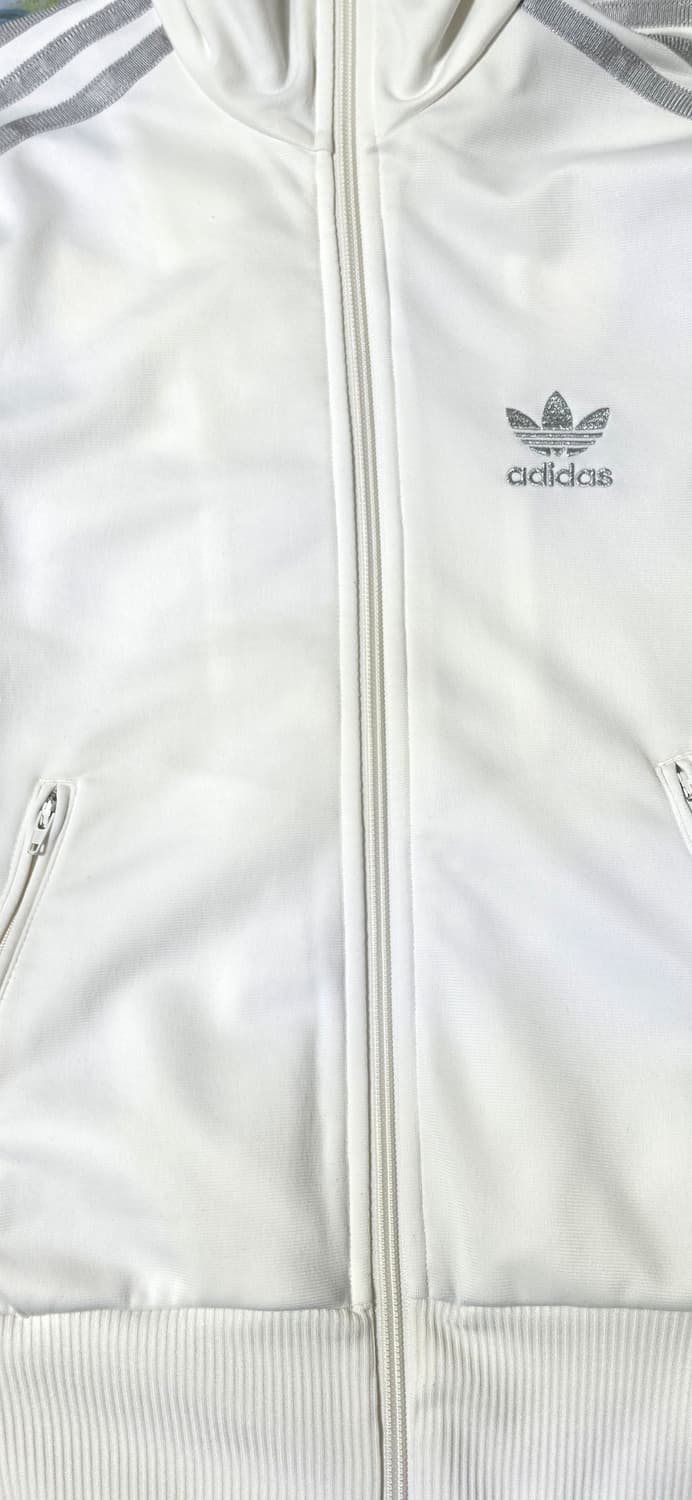 아디다스 파이어버드 화이트 실버 빅로고 트랙탑 085 상품이미지5