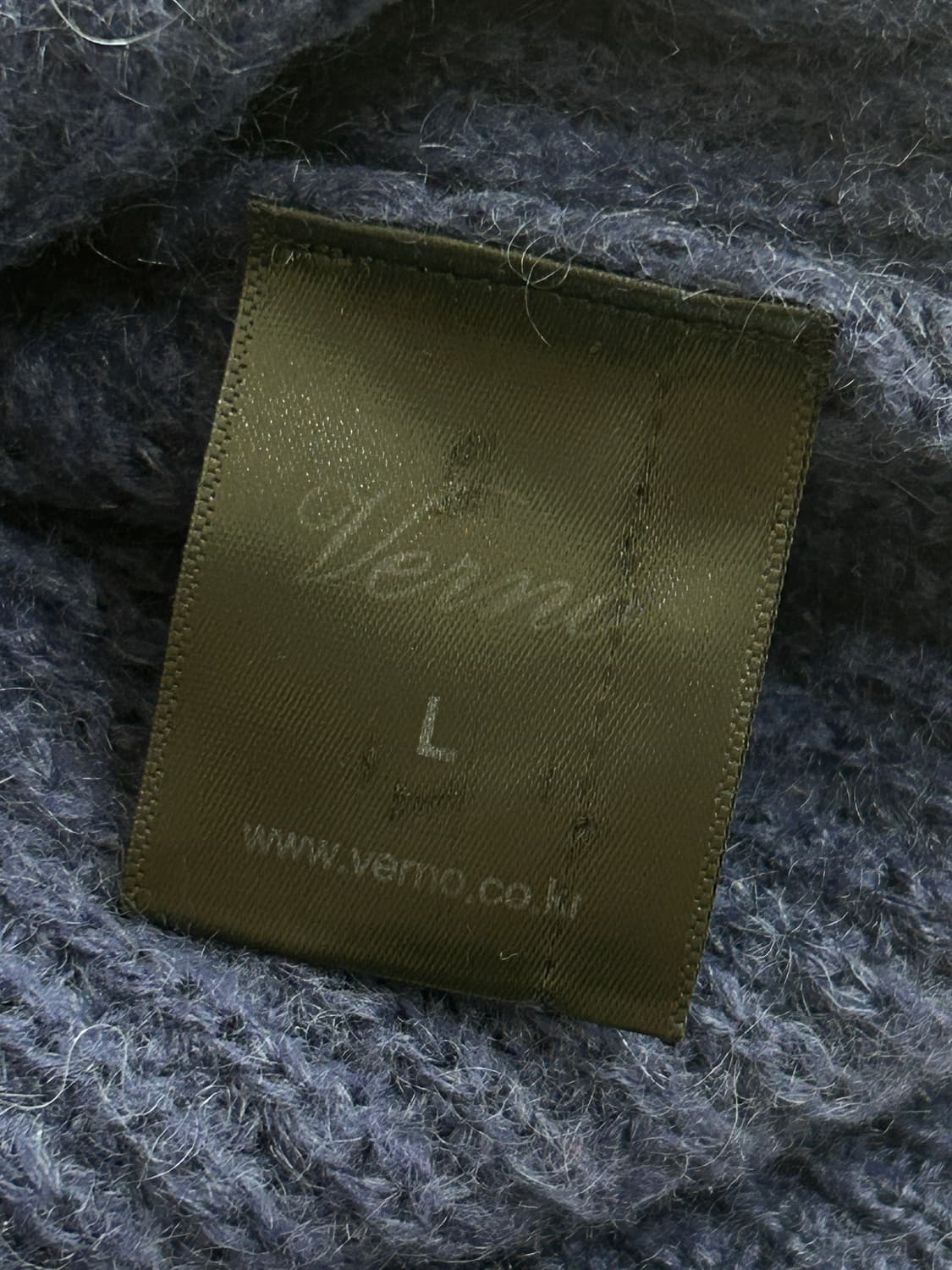 베르노 알파카 울 니트 남성 L 100사이즈 네이비 상품이미지8