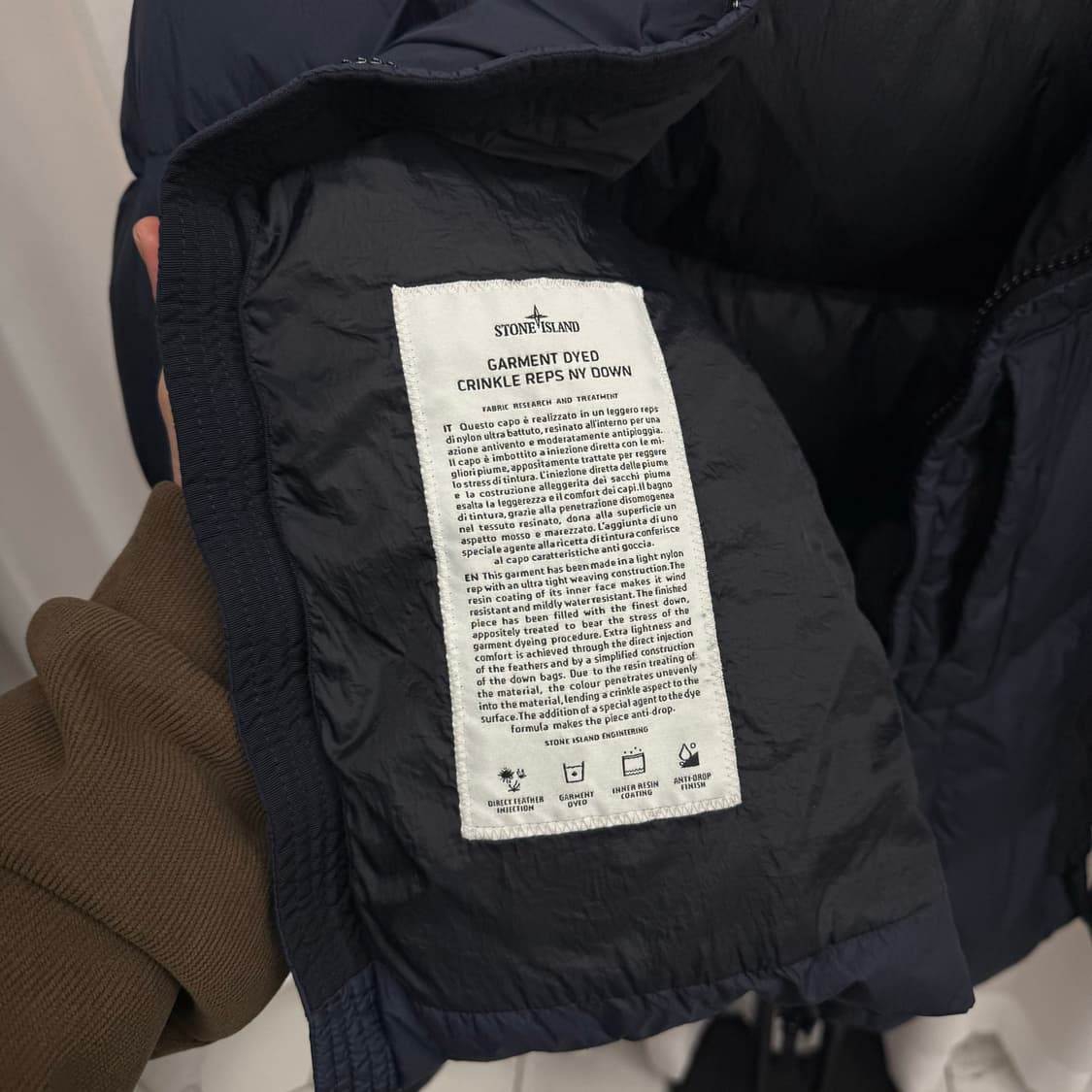 [M] 스톤아일랜드 크링클랩스 후드 패딩 상품이미지4