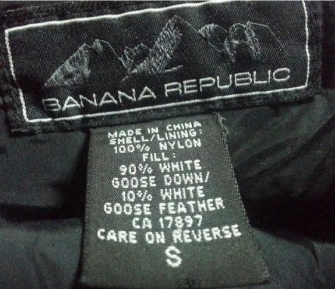 바나나 리퍼블릭 구스다운 거위털 패딩 브레드 S 100 상품이미지4