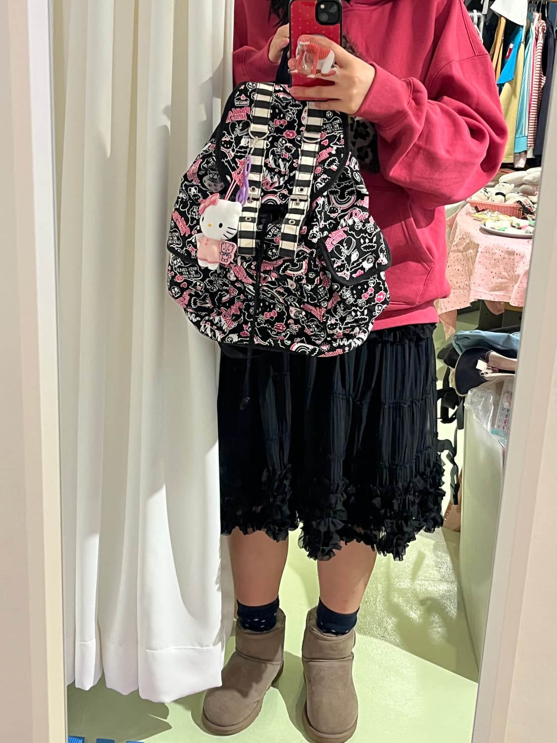 2011 산리오 핑크라떼 콜라보 백팩 🍓 상품이미지10