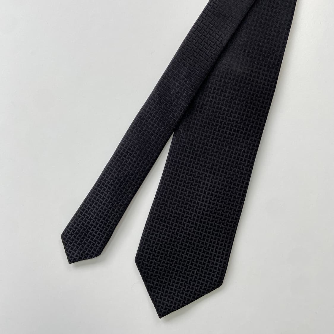 Luxury Homme 블랙 넥타이 8.6cm 상품이미지3