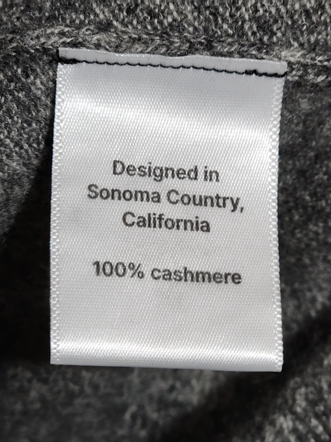 (L) 캐시미어 니트 차콜 스웨터 무지 라운드 캐주얼  상품이미지4