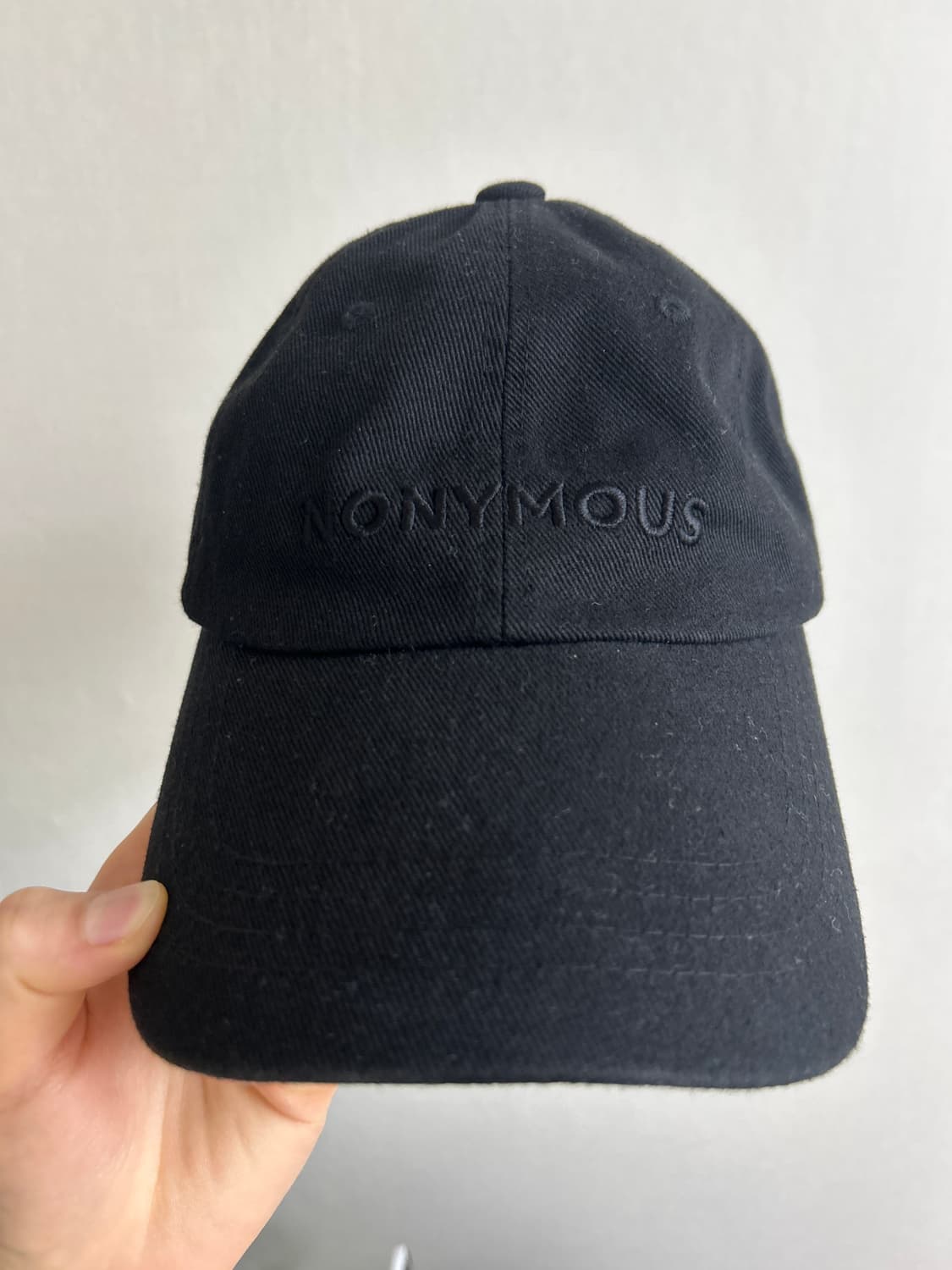 NONYMOUSAA 블랙 볼캡 모자 상품이미지3