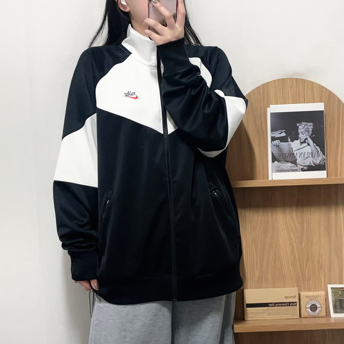 [정품] 나이키 블랙 화이트 패치로고 오레오 져지 [ XL ] 상품이미지2