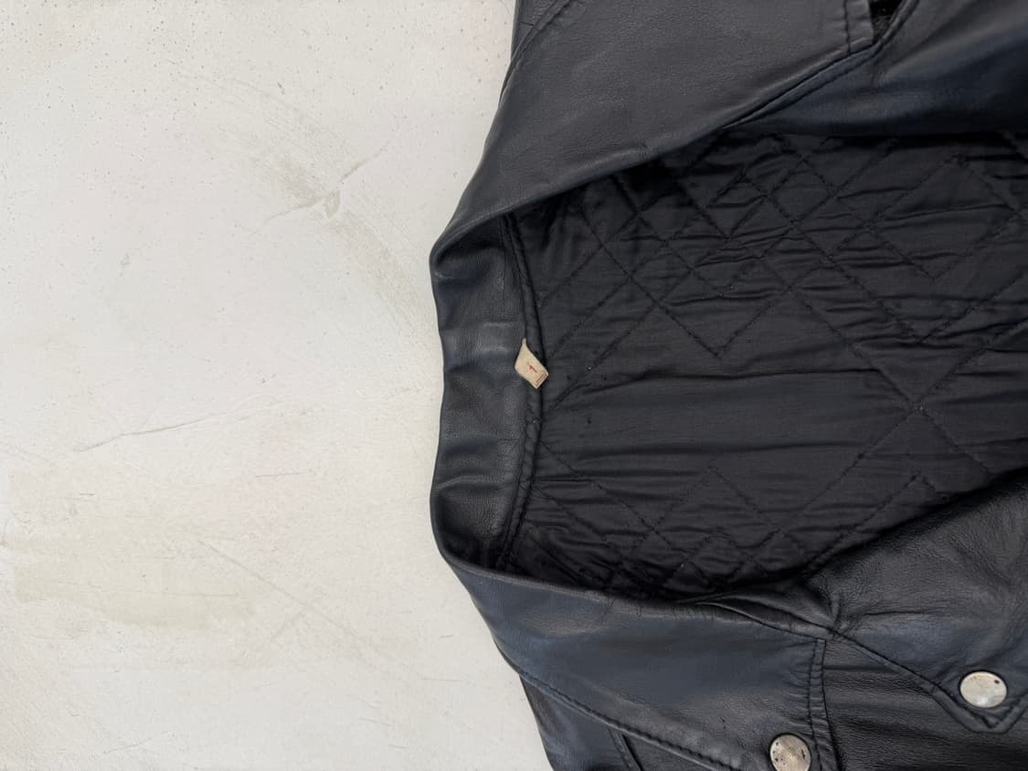 Fringe Cropped lether jacket 상품이미지4