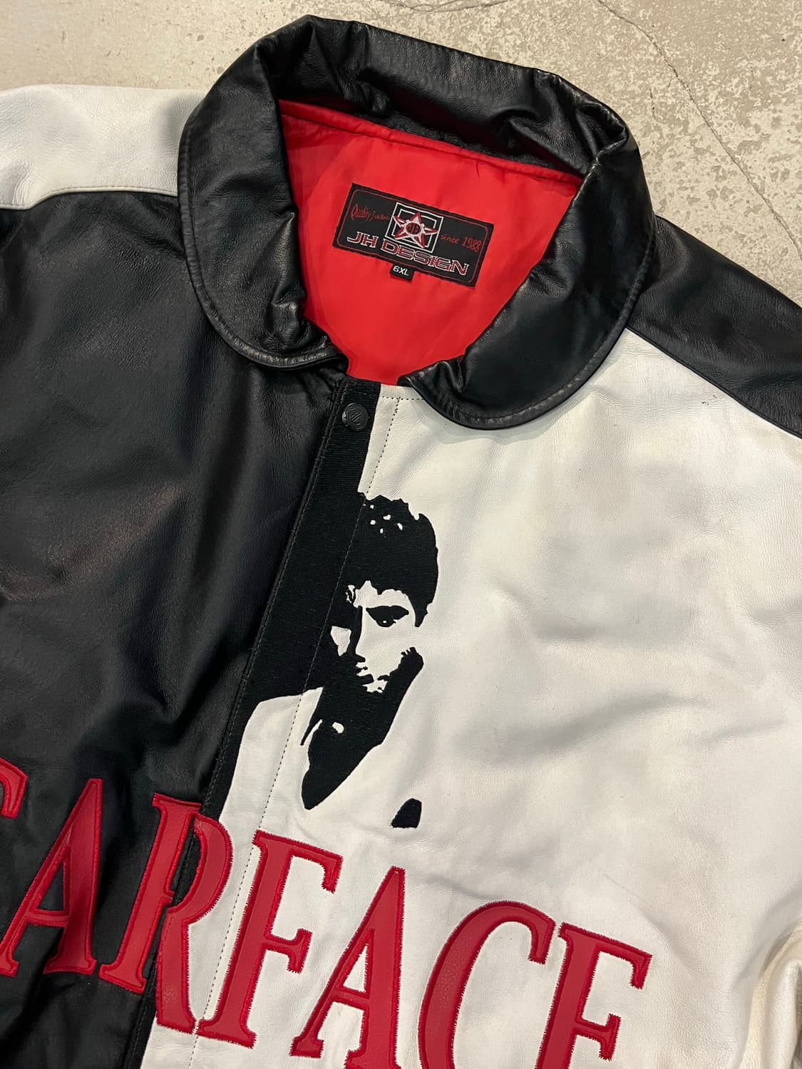 Vintage OG 90s JH 스카페이스 레더자켓 상품이미지6