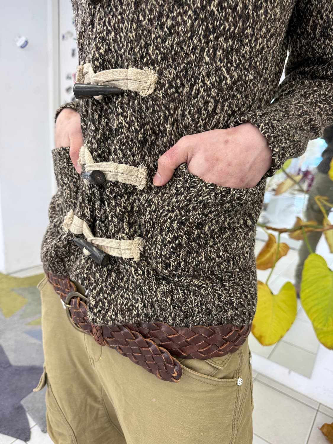 toggle button knit jacket 상품이미지3