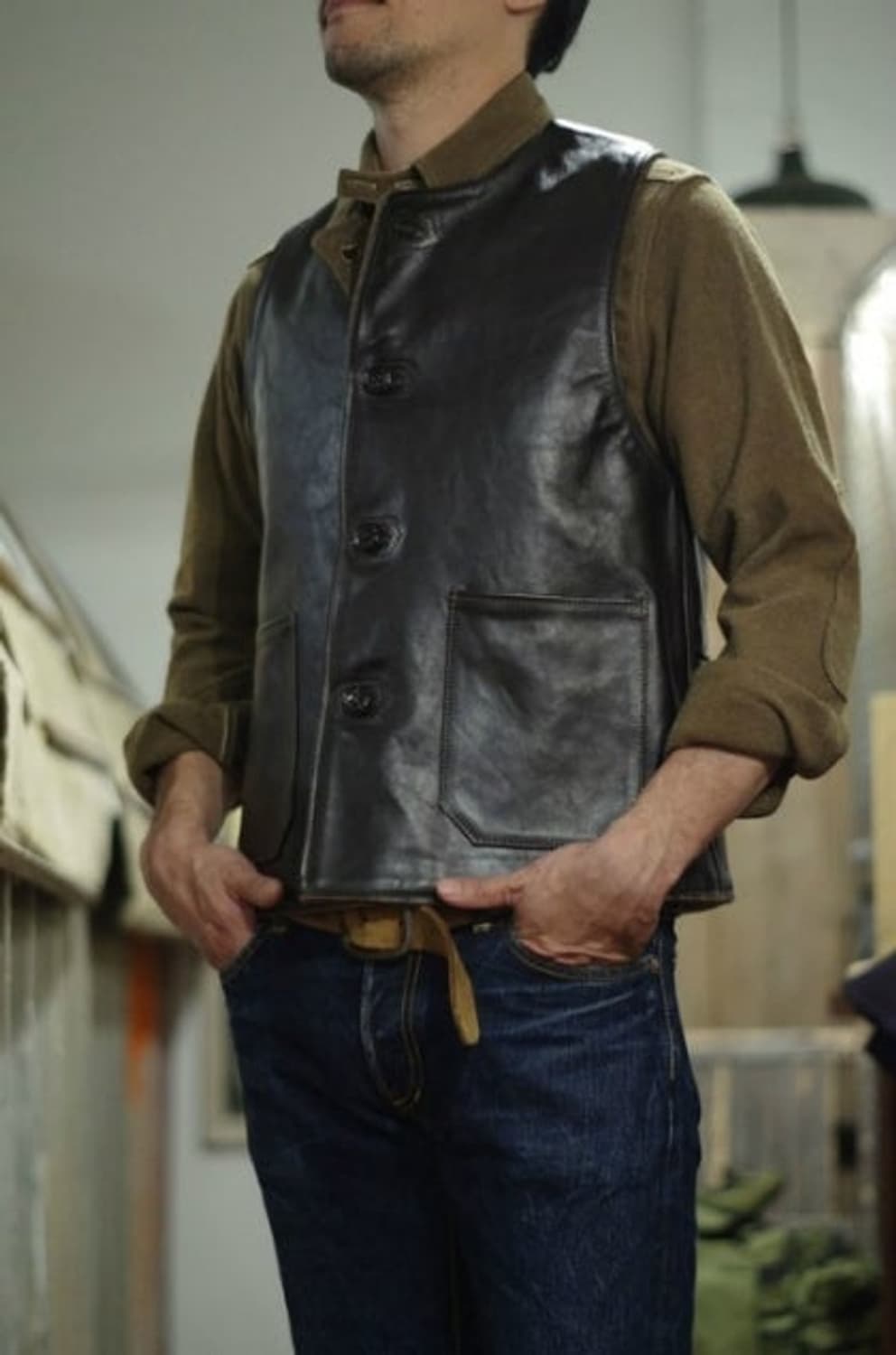 리얼맥코이 호스하이드 JERKIN VEST (38) 상품이미지1