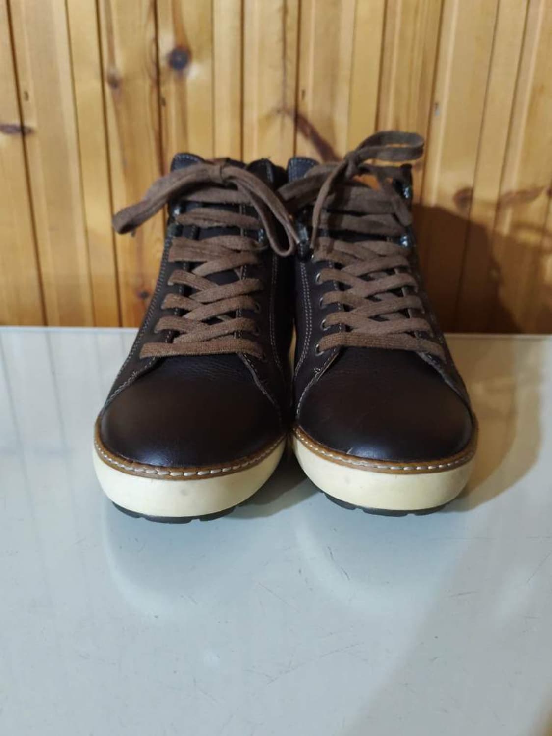 40 255mm 나파피리 가죽 캐주얼 워커 부츠  상품이미지3
