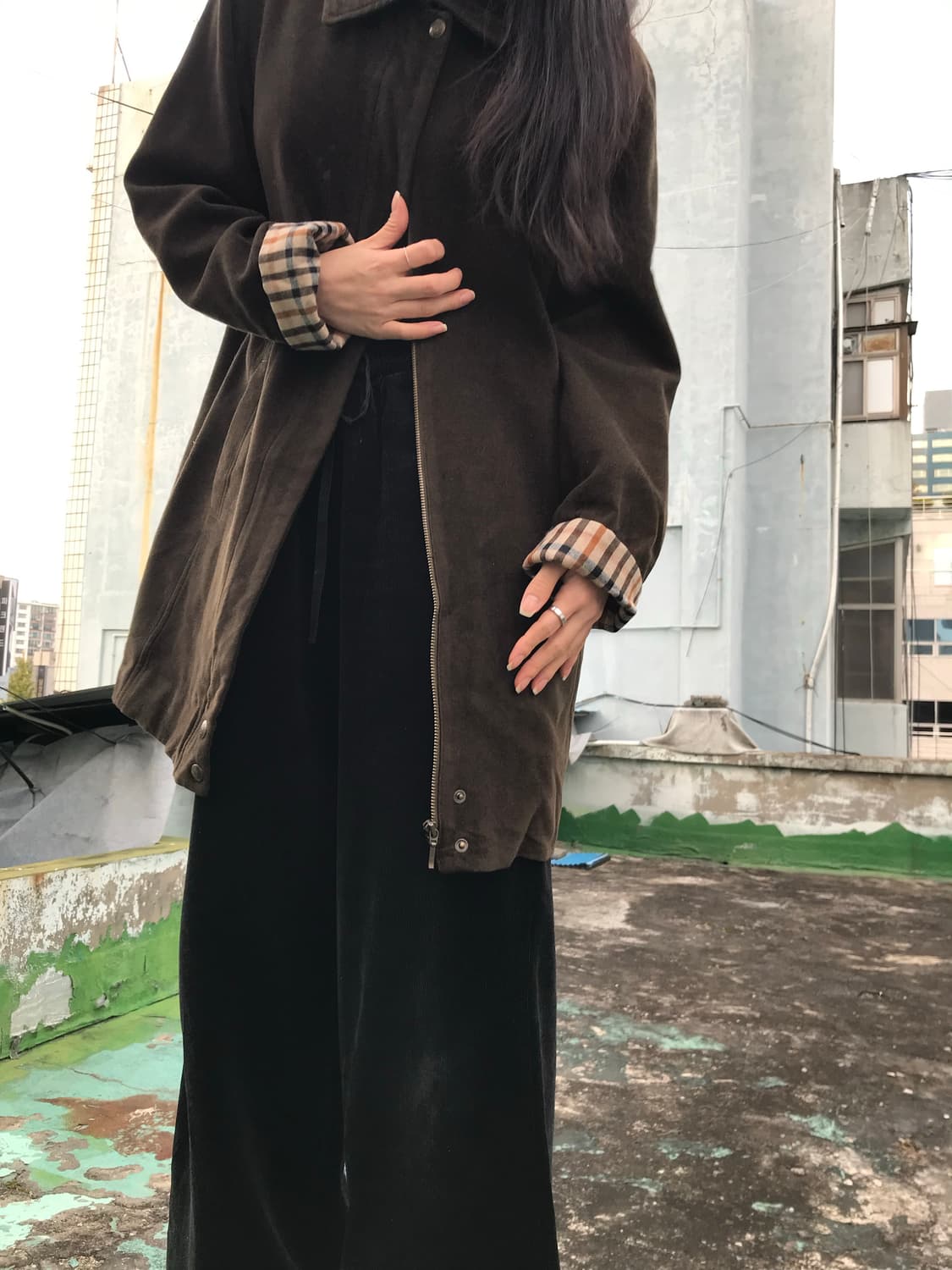 닥스 올리브 브라운 코트 상품이미지4