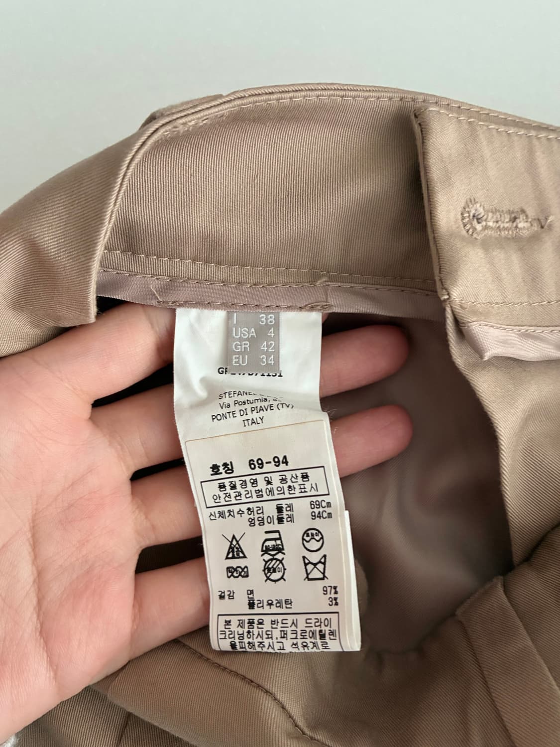 69-94) 스테파넬 핀턱 반바지 쇼츠 베이지 상품이미지6