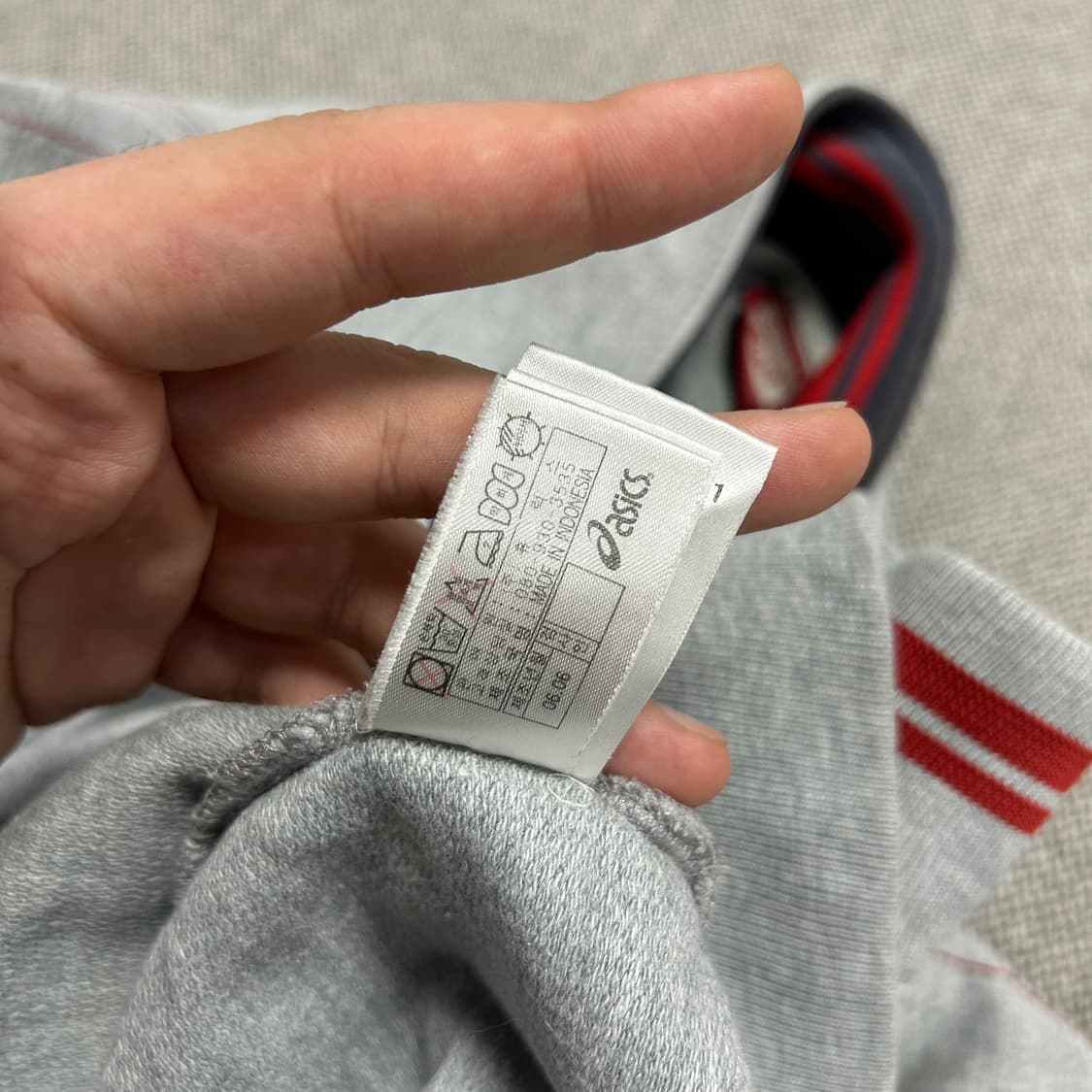 오니츠카타이거 빅로고 코튼 스웻집업(XL) 상품이미지3