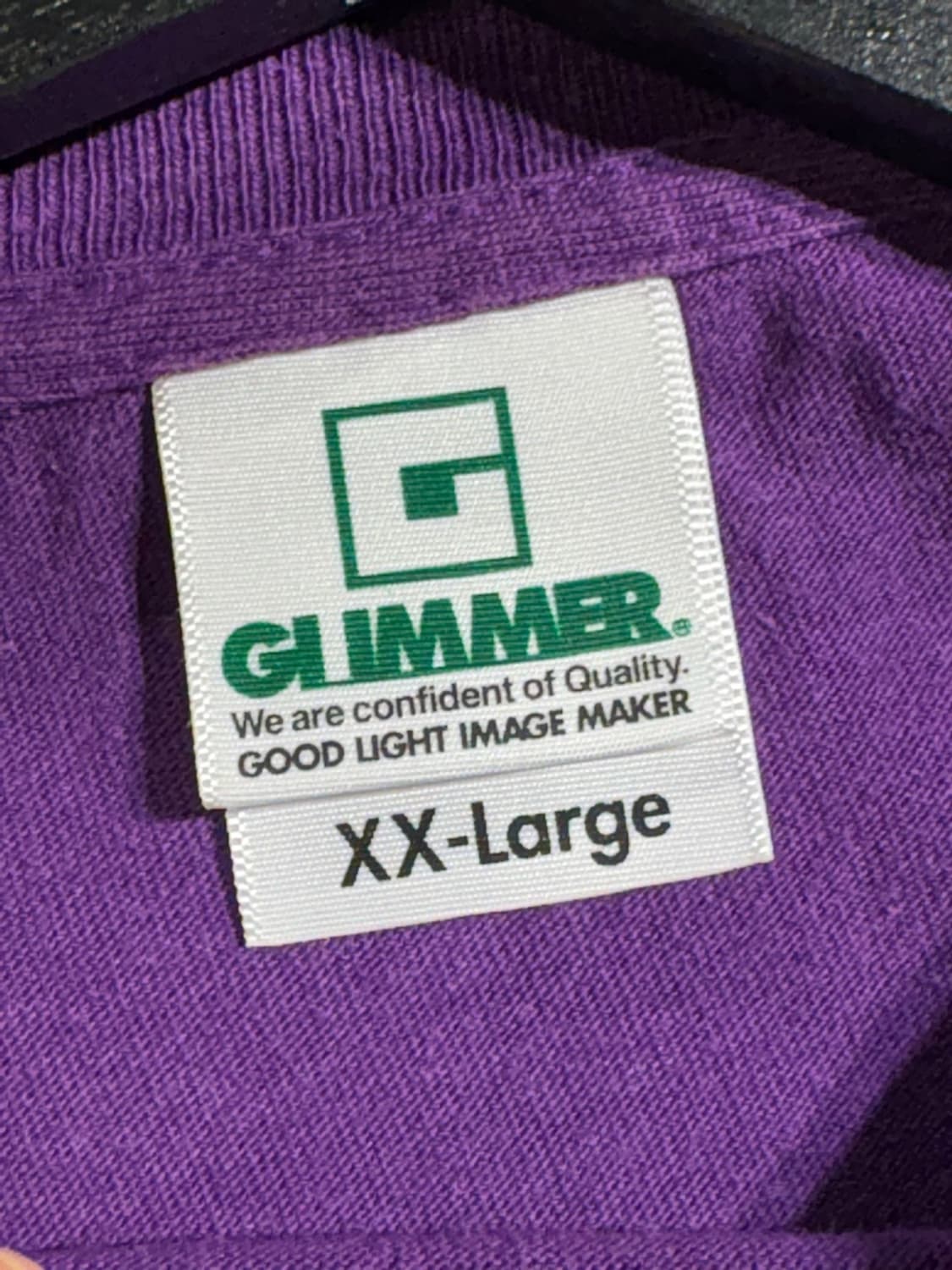 GLIMMER 퍼플 헤비코튼 반팔 티셔츠 상품이미지3