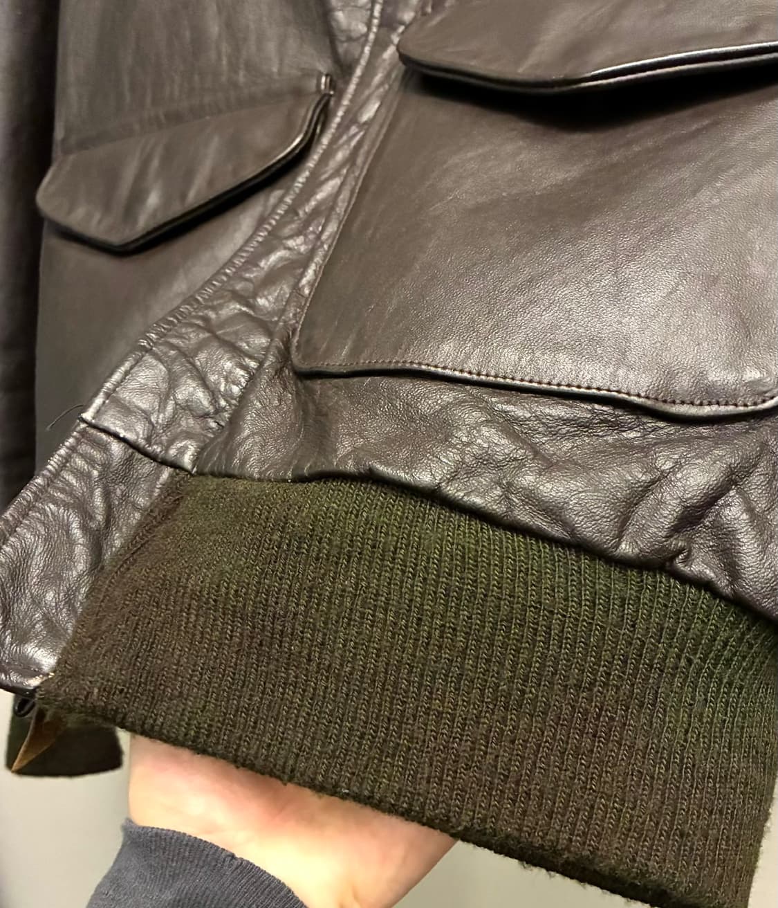 (36/97)USA spiewak 스피왁 골든플리스 A-2 레더 가죽자켓 상품이미지6