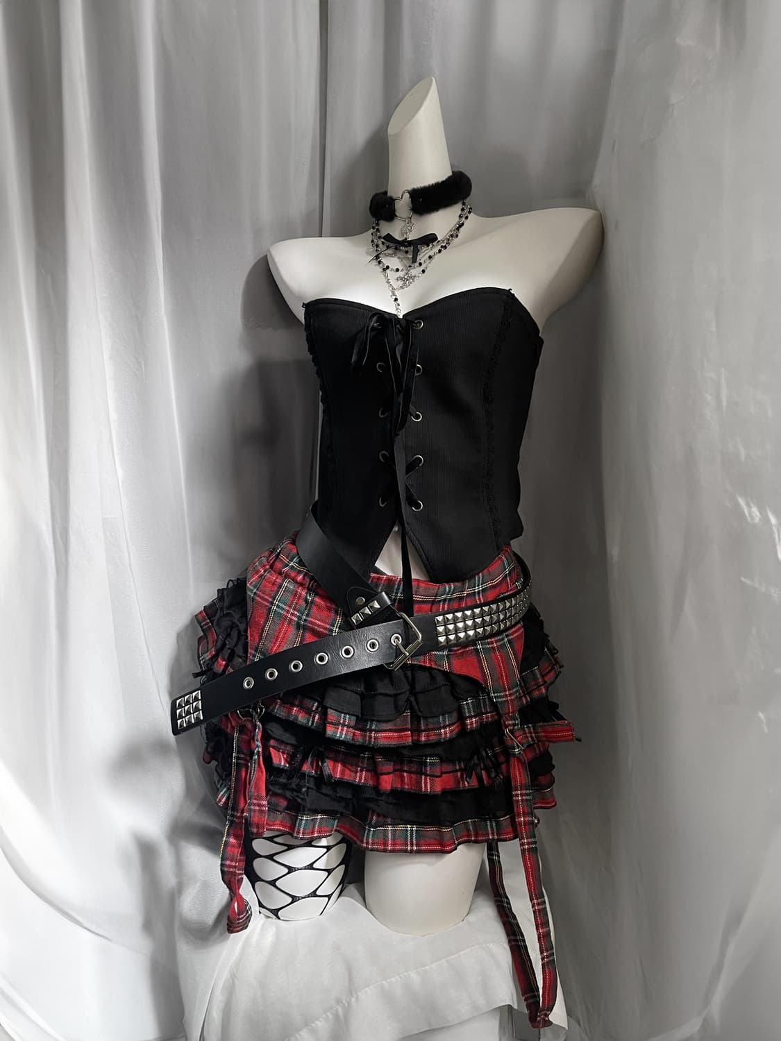 Drug honey skirt 드럭허니 펑크 스커트 상품이미지1