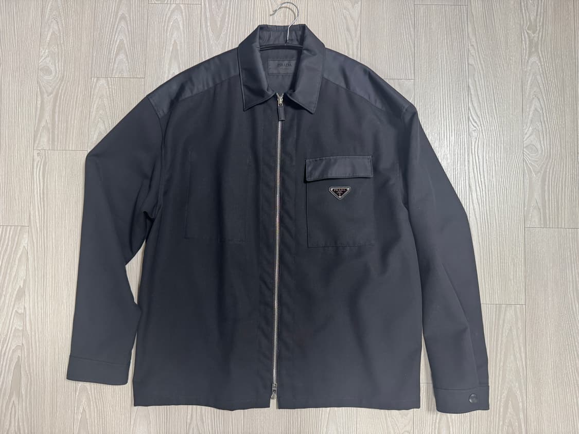 프라다 / 울 앤 리나일론 오버 셔츠 / L 상품이미지5