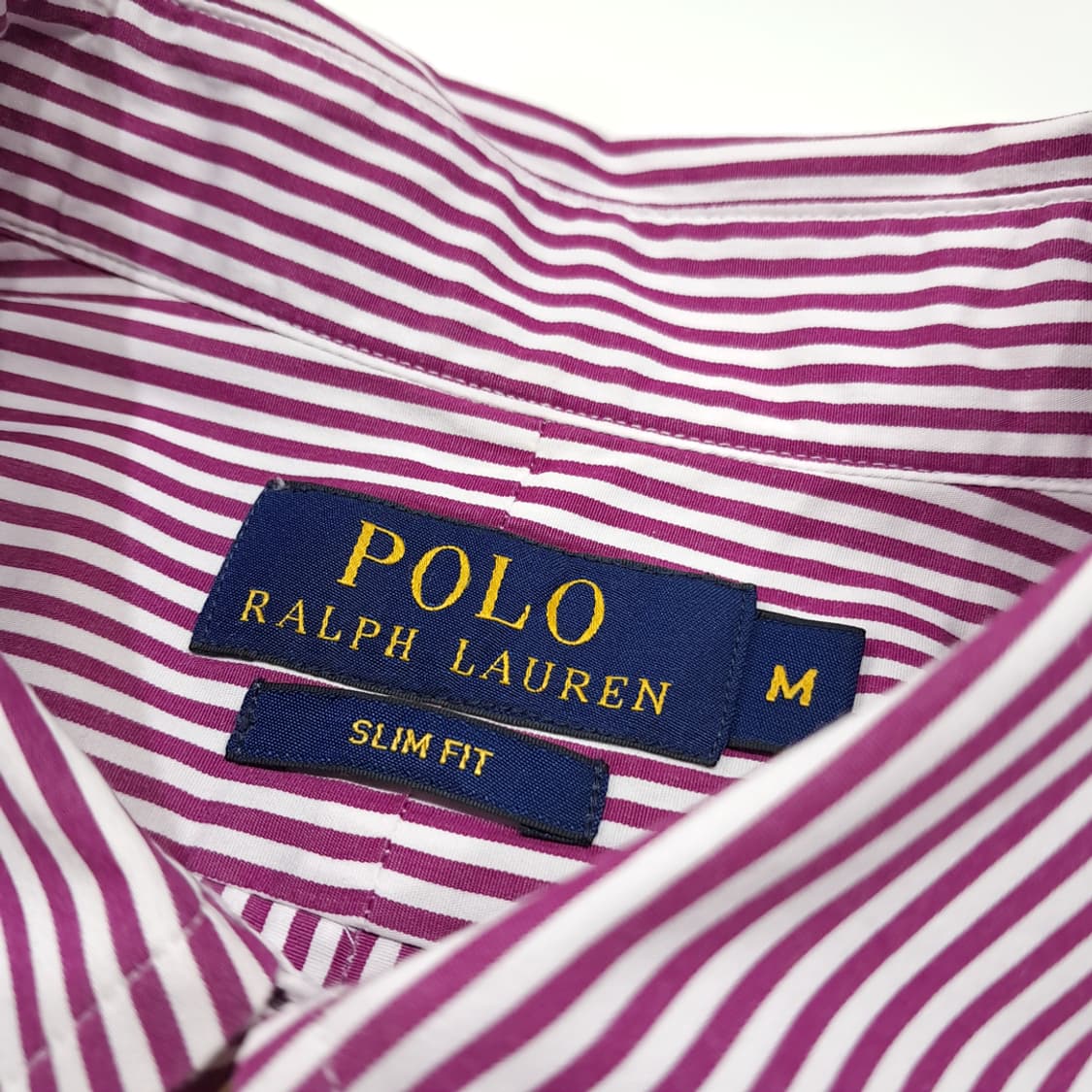 CL803 M 폴로 퍼플  스트라이프 셔츠 남방 상품이미지3