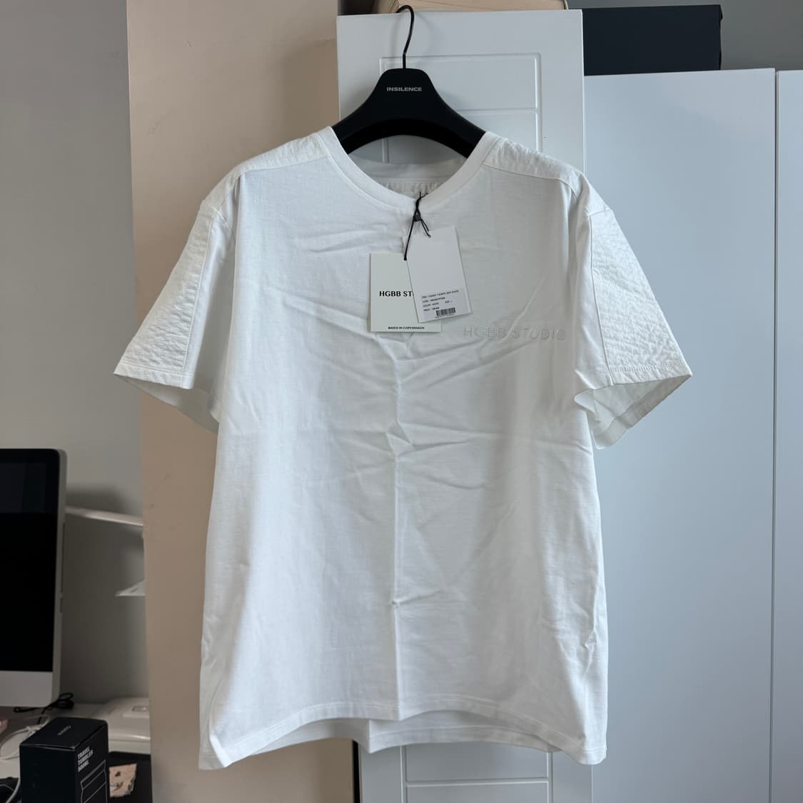 [새상품]HGBB yukon 유콘 티셔츠 화이트 L 반팔 상품이미지1