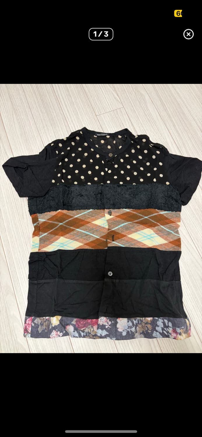 꼼데가르송 트리콧 반팔 니트 상품이미지1