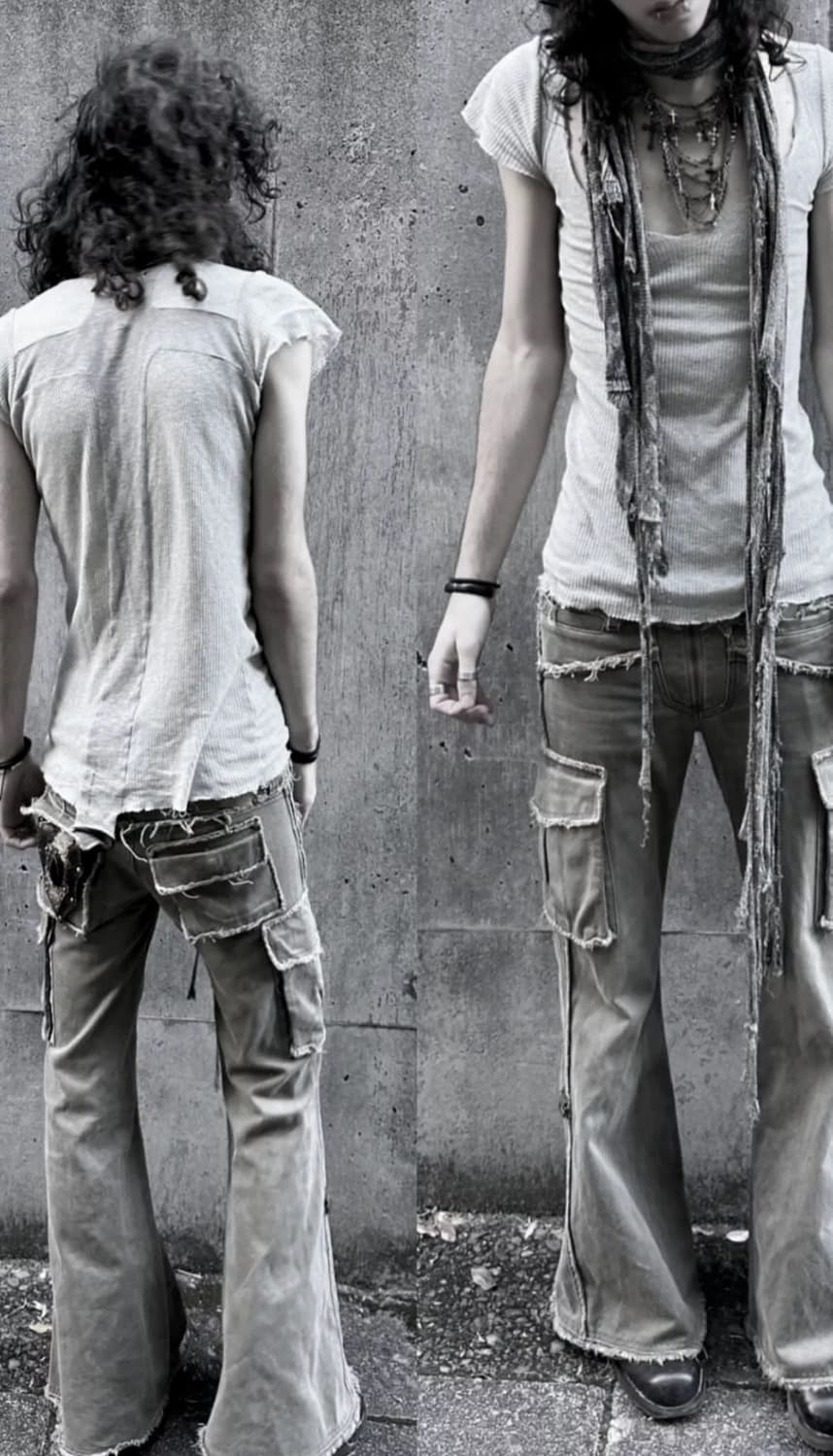 00s lgb flare cargo pants 상품이미지1