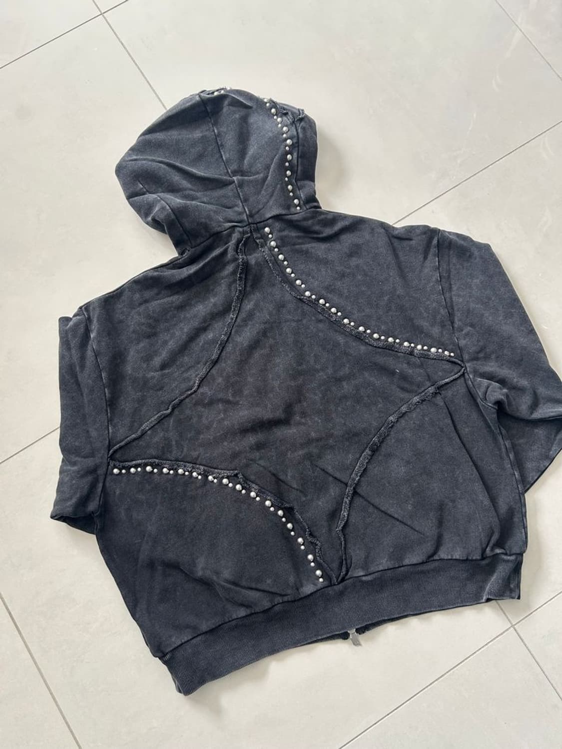 STUDS BLEACH LEOPARD ZIP HOODIE 상품이미지5