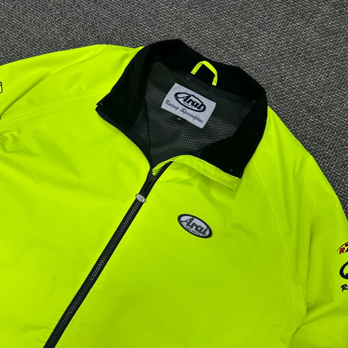 아라이 구형 형광 바람막이 점퍼 M 상품이미지3