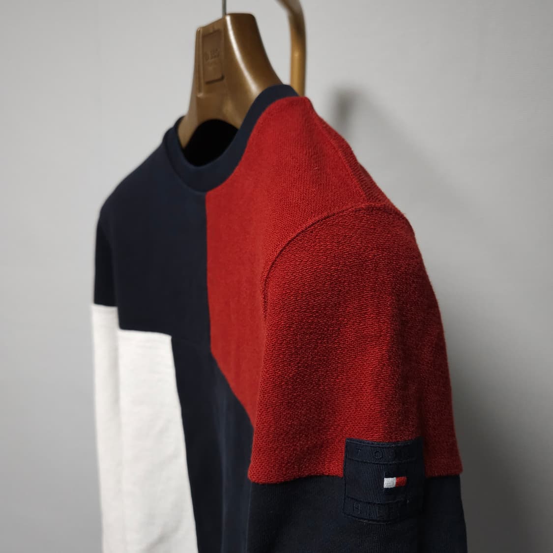 S ) 타미힐피거 컬러 블록 맨투맨 상품이미지5