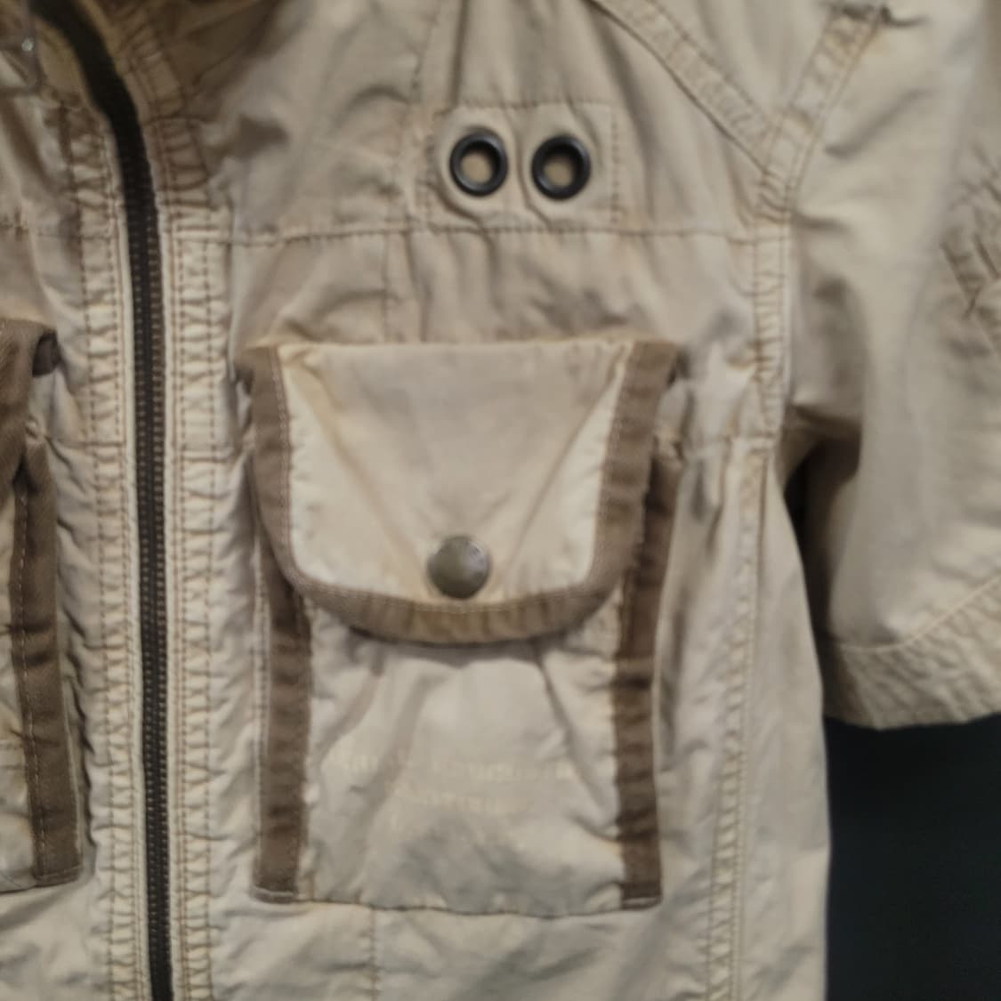 AVIREX 아비렉스 빈티지 아카이브 반팔 집업 자켓  상품이미지3