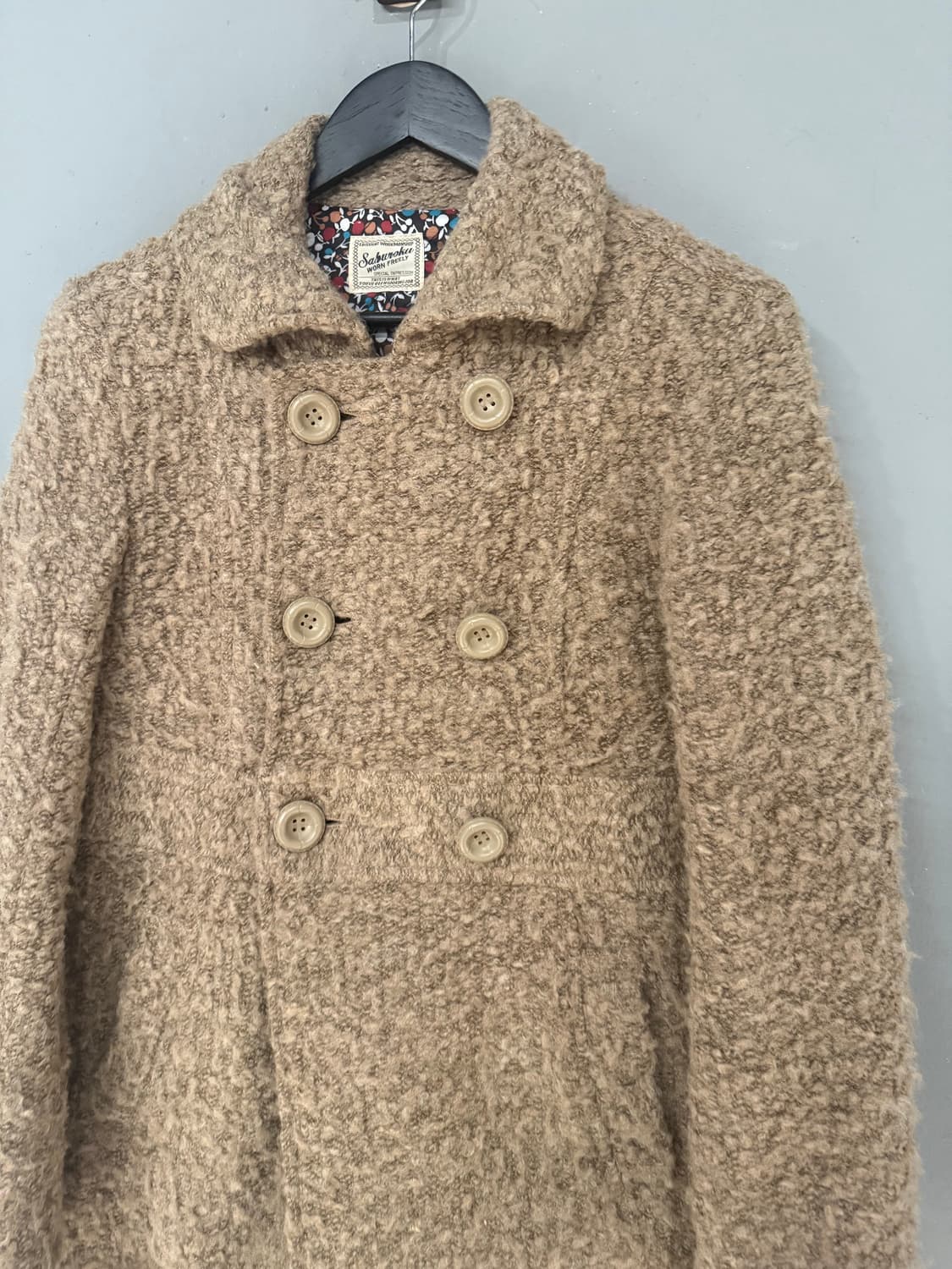 Fluffy double button point coat 상품이미지6