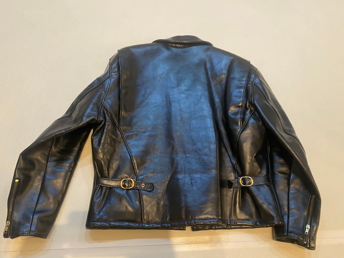 쇼트 홀스하이드 가죽자켓 689H 50사이즈 110~ 상품이미지6