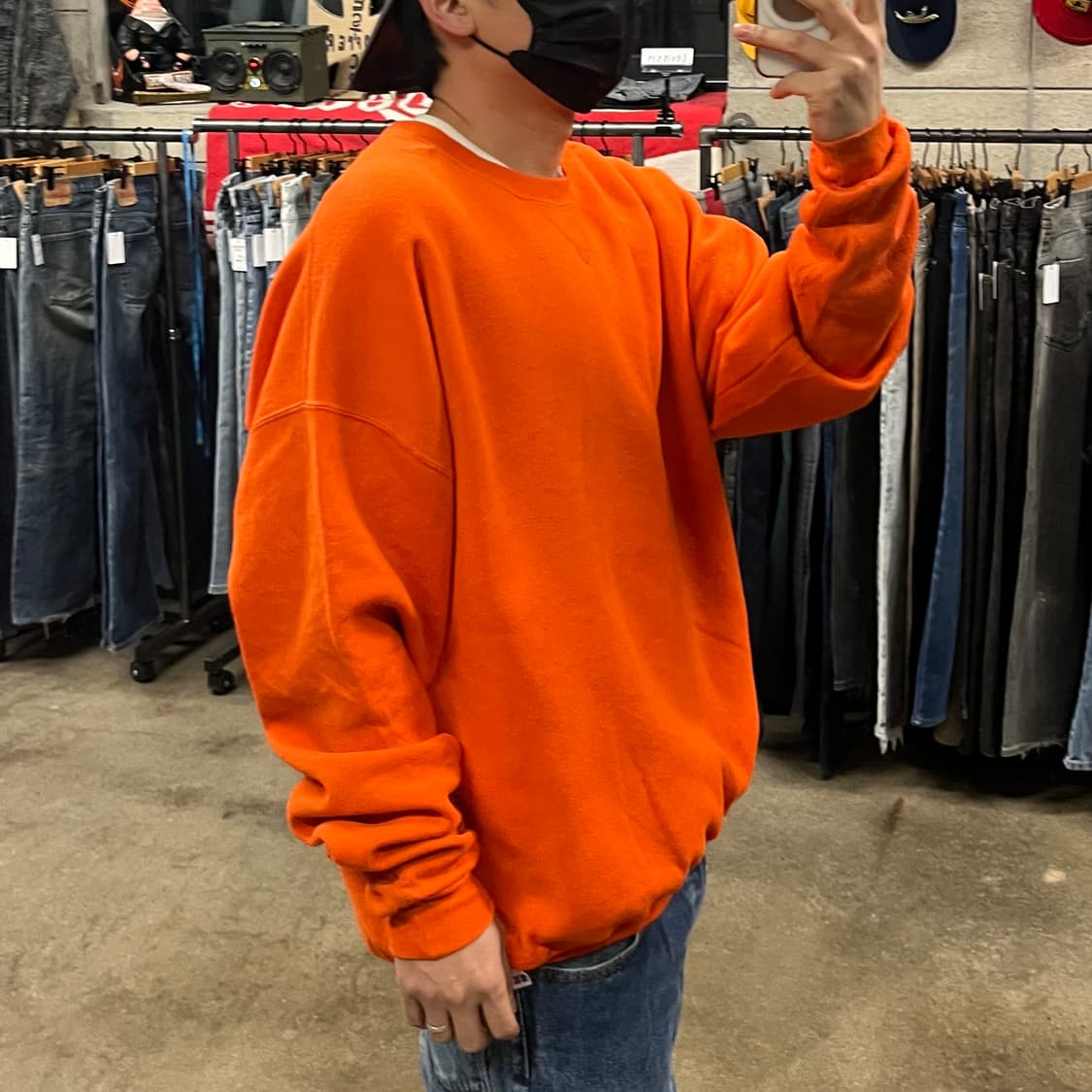 90-00s  러셀 블랭크 스웻셔츠 (110-115) 상품이미지6