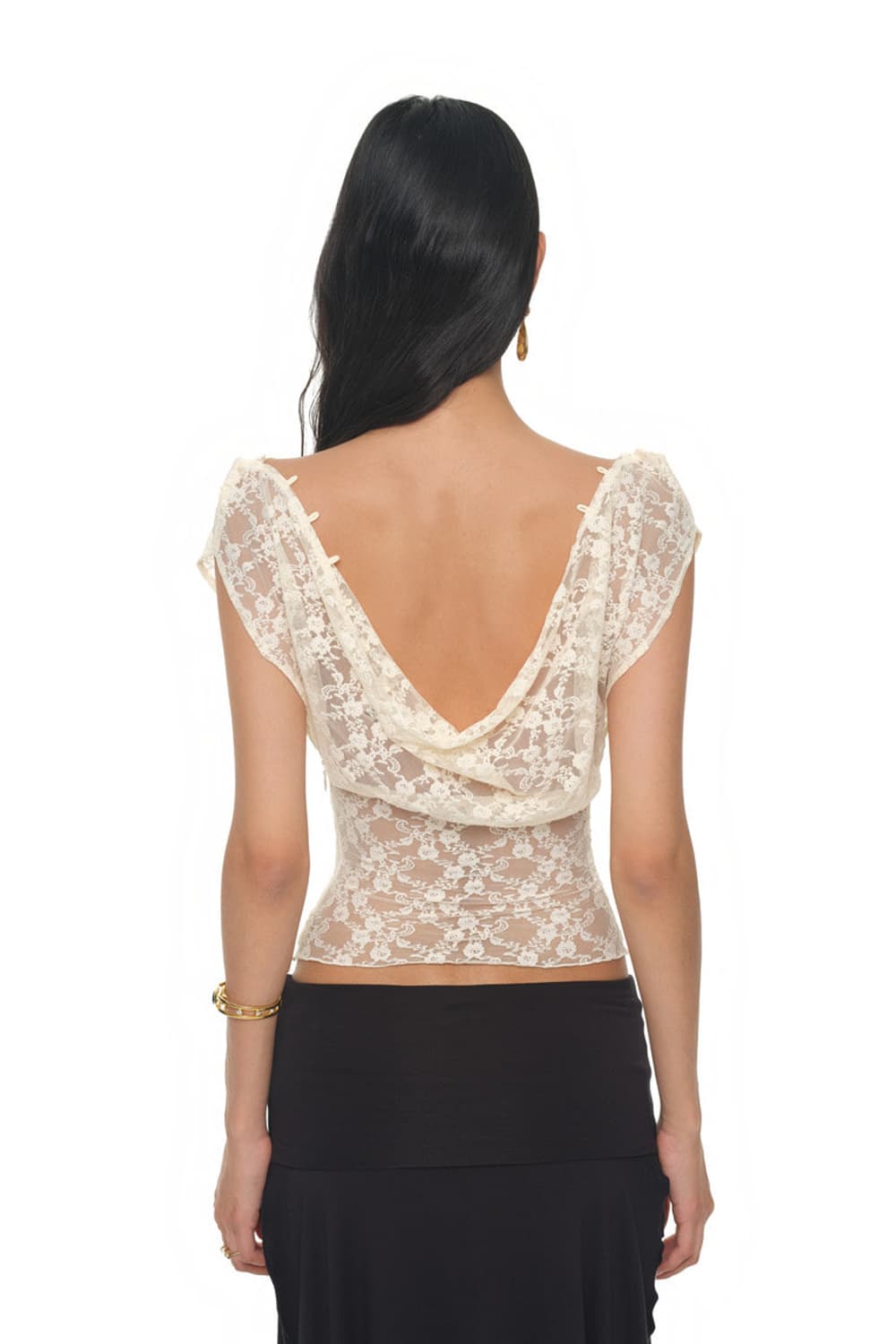 투머치택스 LACE BUTTON TOP (IVORY) 상품이미지3