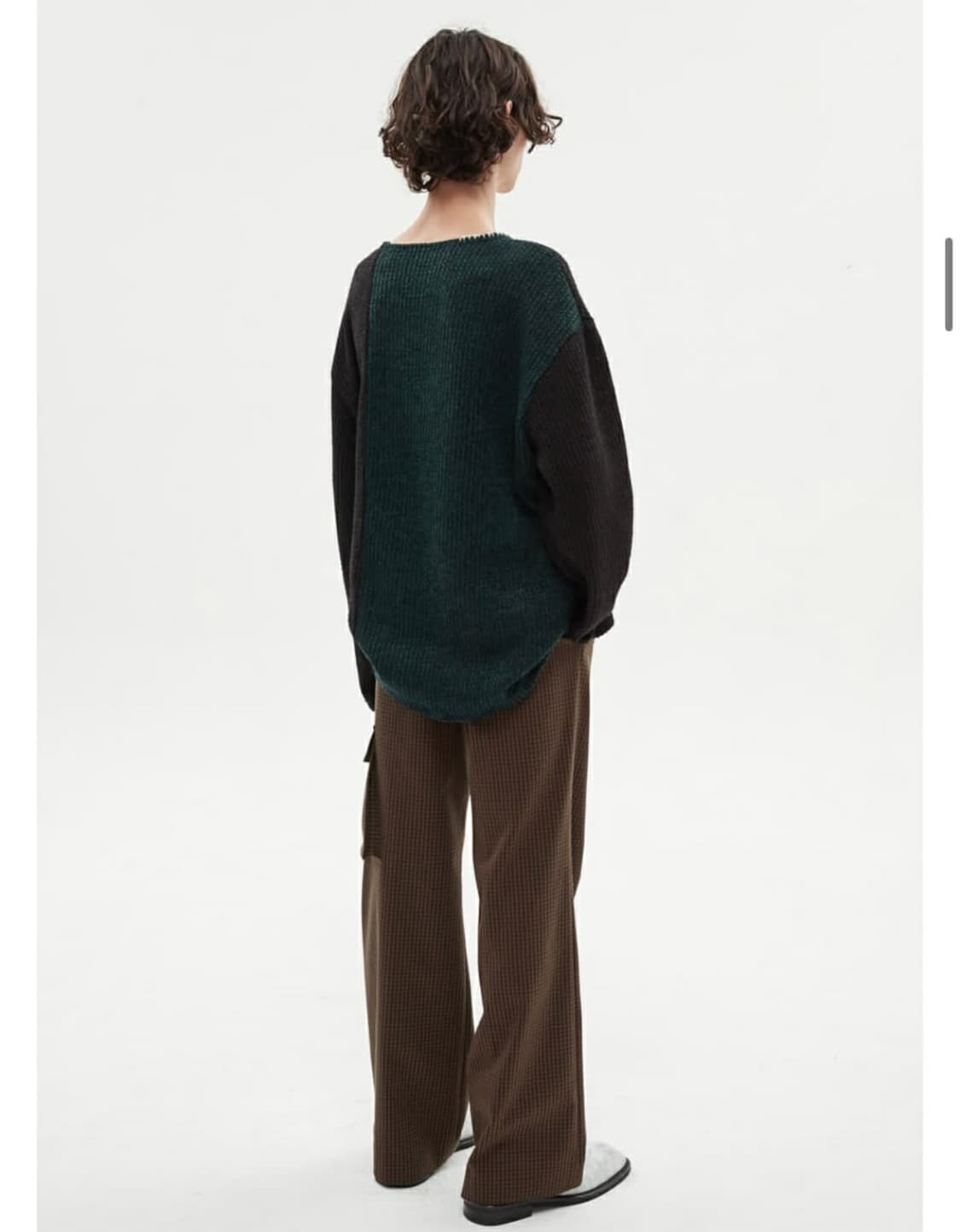 [L] 앤더슨벨 콘트라스트 바론 보트넥 니트 상품이미지2