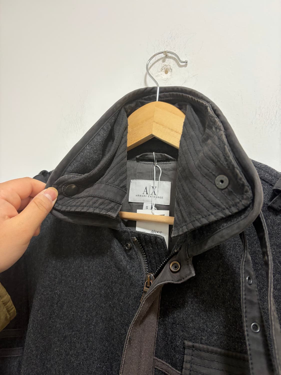 아르마니 익스체인지 밀리터리 울 자켓 상품이미지10