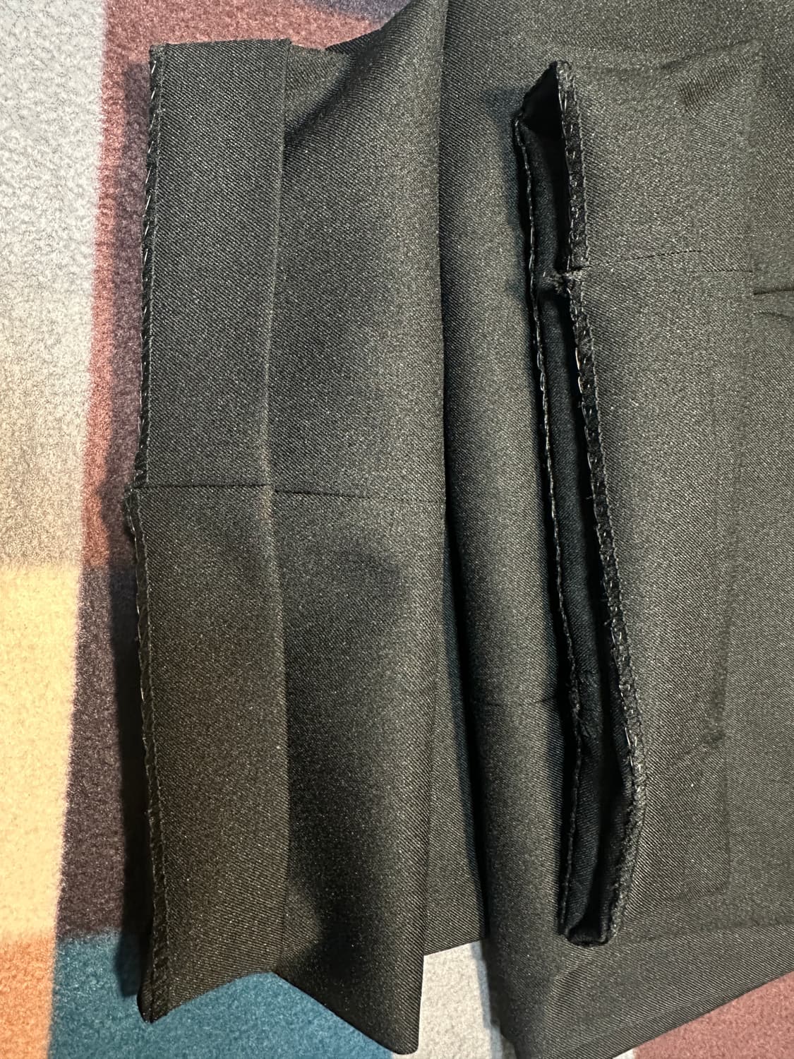 [커스텀어클락] 인버티드 와이드 슬랙스 L -블랙  상품이미지8